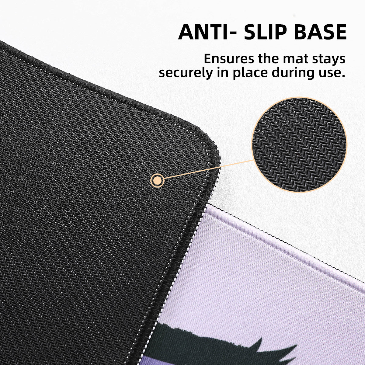 YUNZII Black Cat Mouse Mat Desk Pad - Image 4