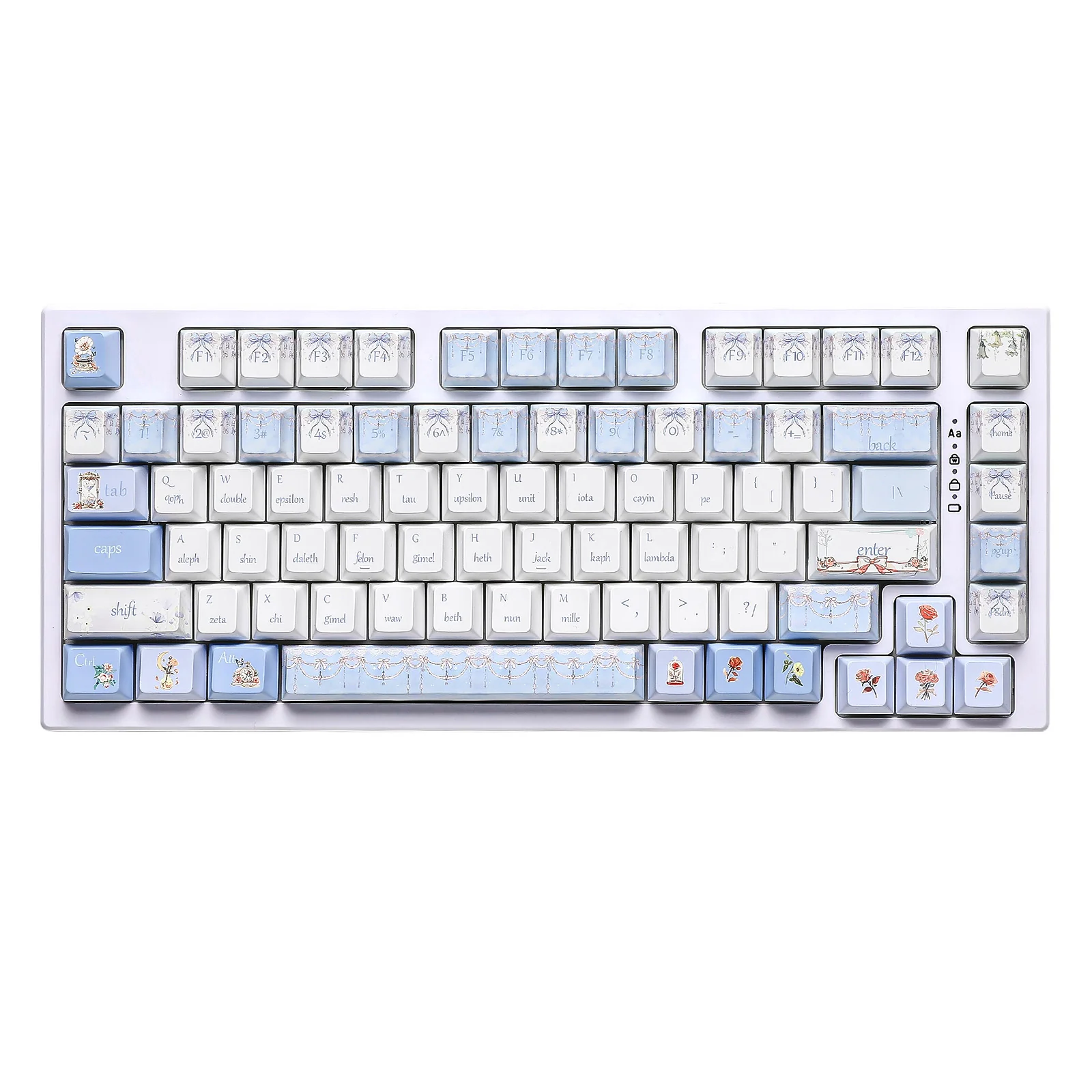 YUNZII Blue Butterfly Cherry Profile Keycap Set