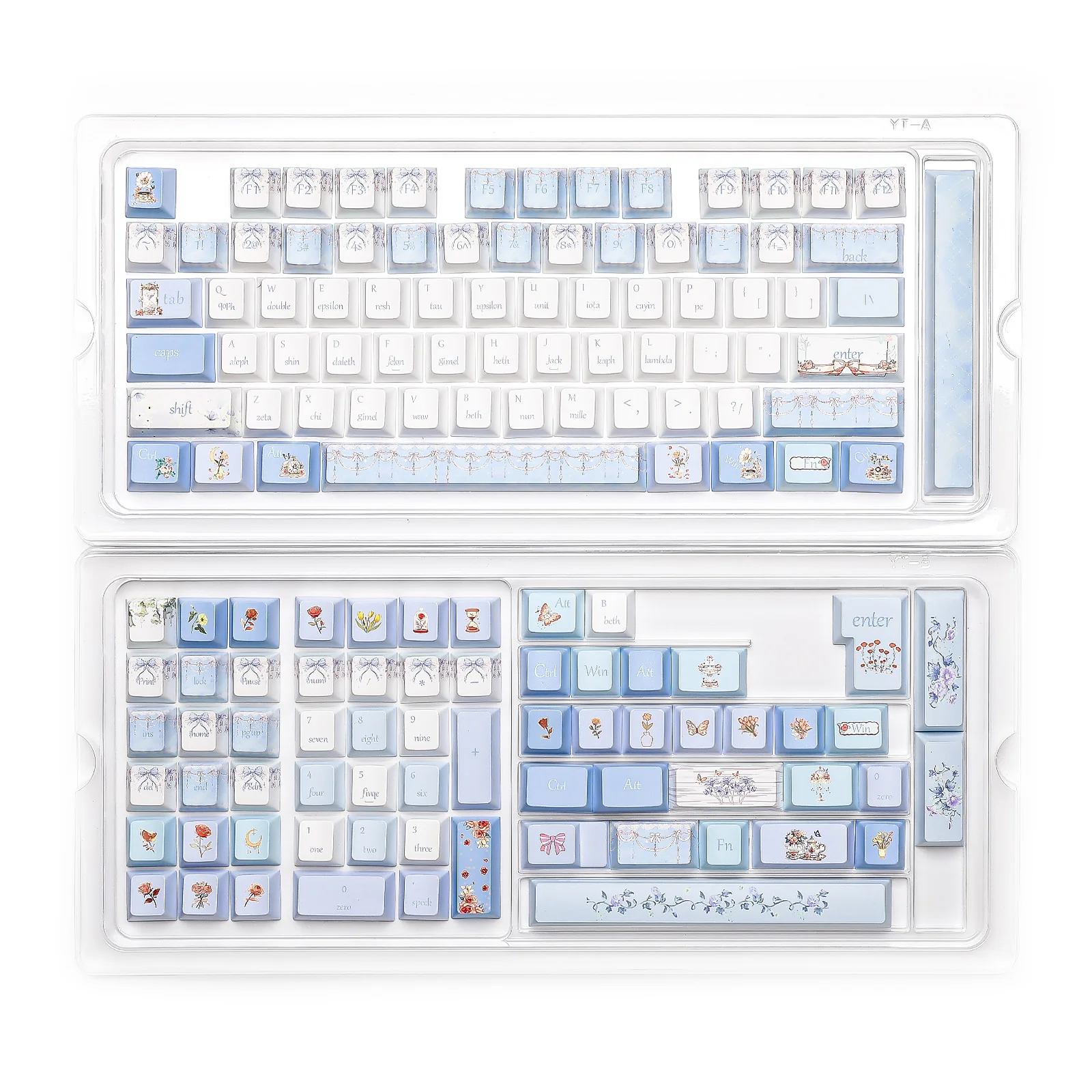 YUNZII Blue Butterfly Cherry Profile Keycap Set - Image 10