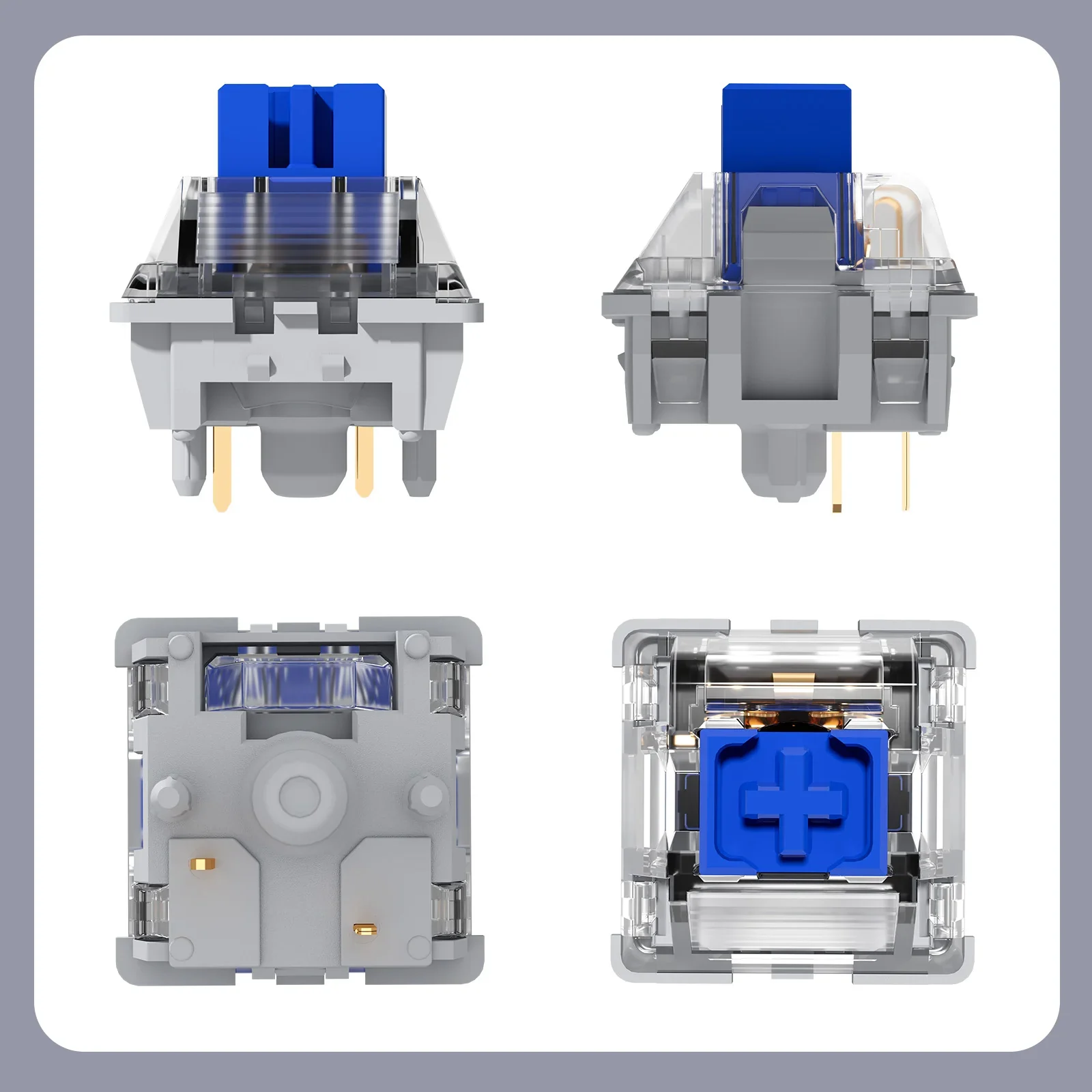 YUNZII Blue Grey Tactile Switch - Image 5