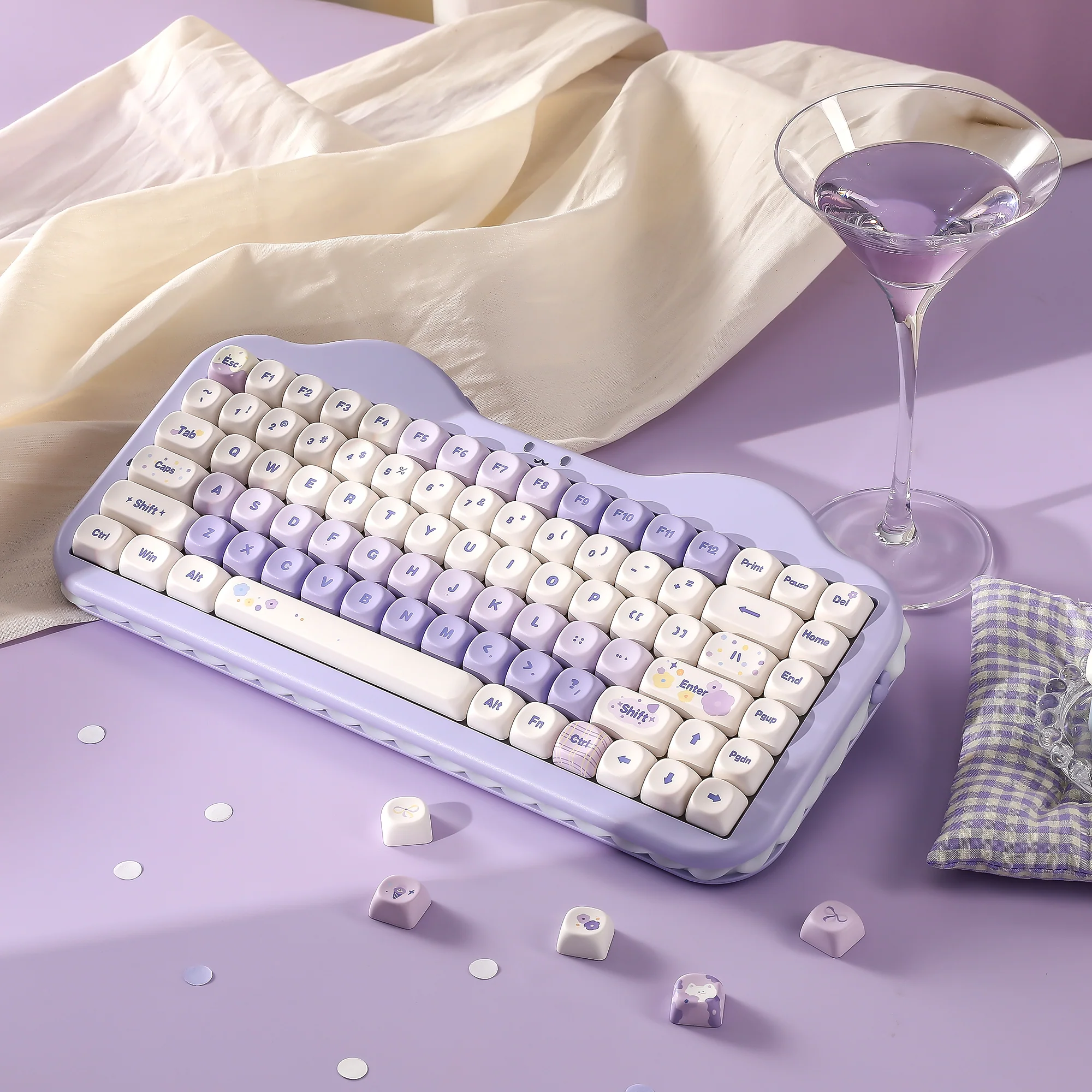 YUNZII C75 Cake Meow Wireless Mechanical Keyboard - Image 14