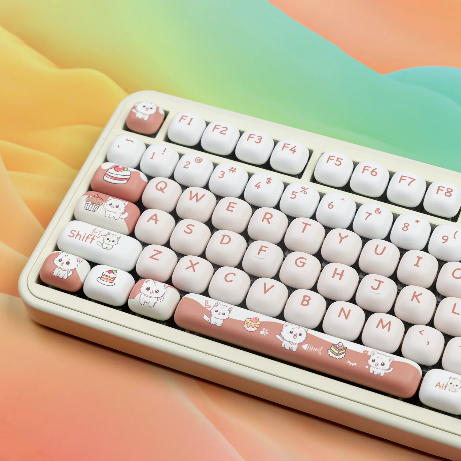 YUNZII Cake Kitten MOG Profile Keycap Set - Image 3