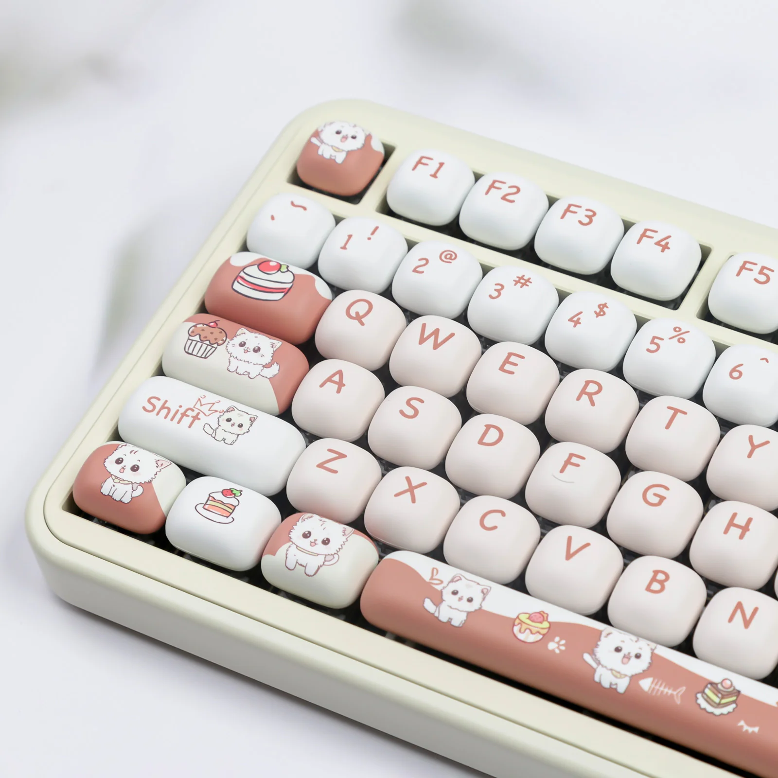 YUNZII Cake Kitten MOG Profile Keycap Set - Image 7