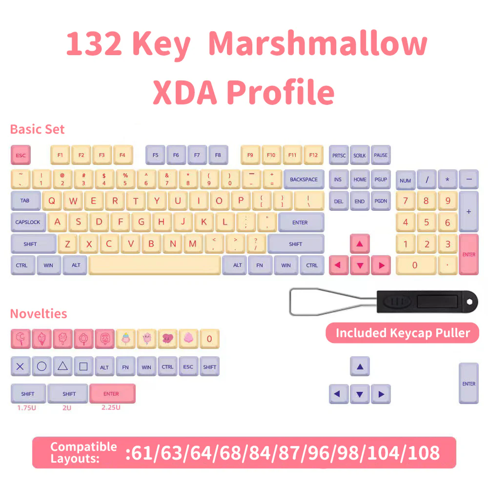 YUNZII Marshmallow Keycap Set XDA - Image 2