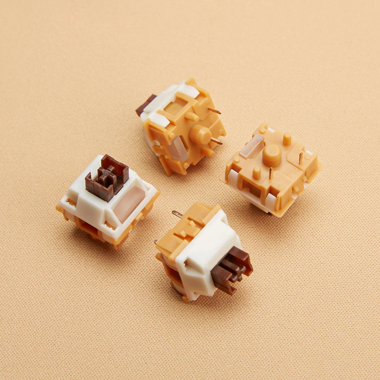 YUNZII Caramel Coffee 5-Pin Mute Silent Linear Mechanical Keyboard Switch - Image 2
