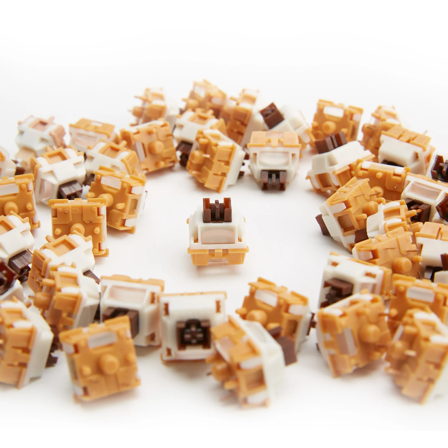 YUNZII Caramel Coffee 5-Pin Mute Silent Linear Mechanical Keyboard Switch - Image 8