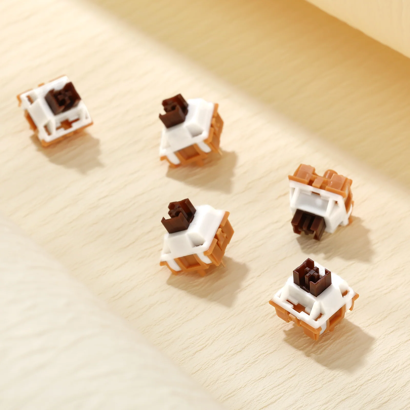 YUNZII Caramel Coffee V2 5-Pin Mute Silent Linear Mechanical Keyboard Switch - Image 2