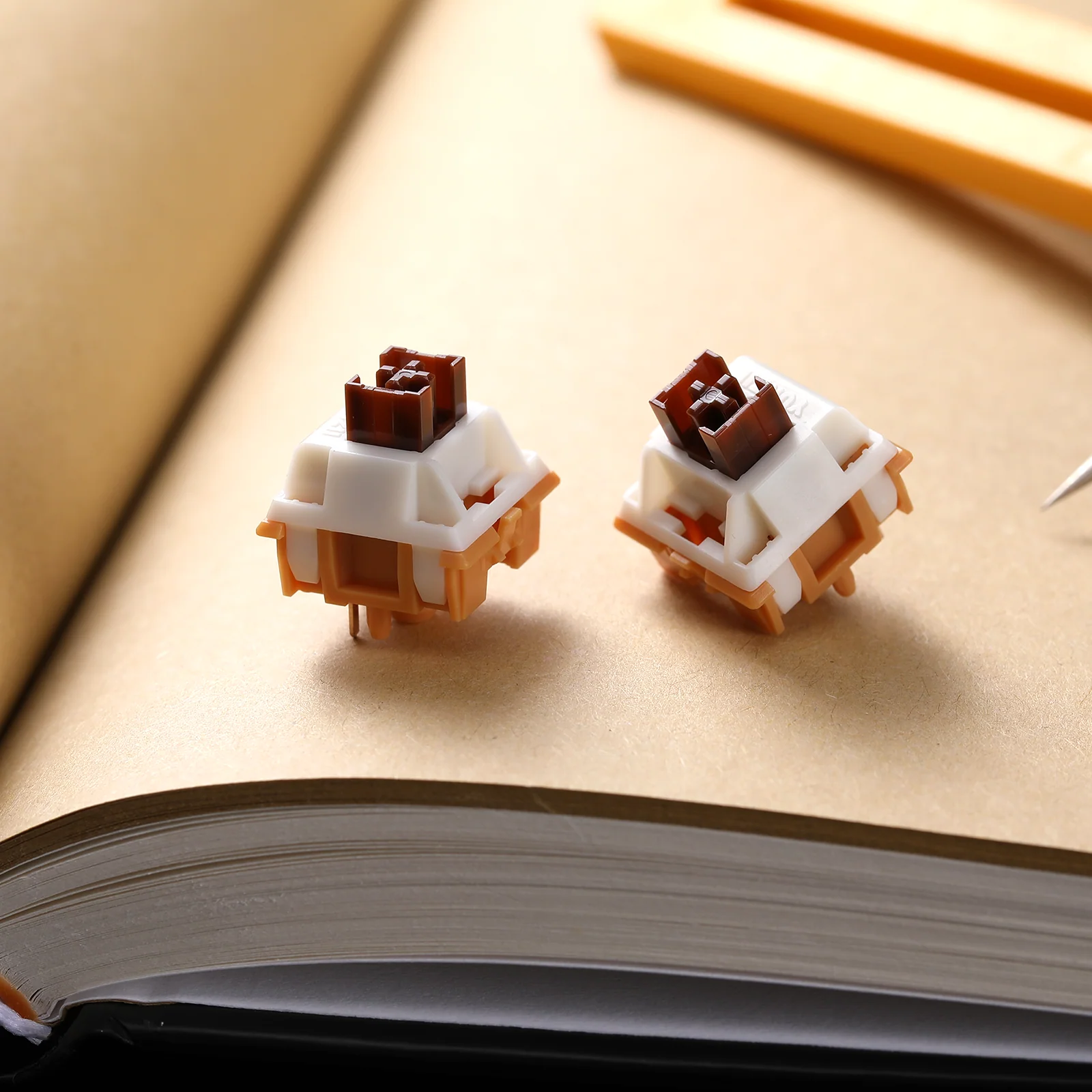 YUNZII Caramel Coffee V2 5-Pin Mute Silent Linear Mechanical Keyboard Switch - Image 6