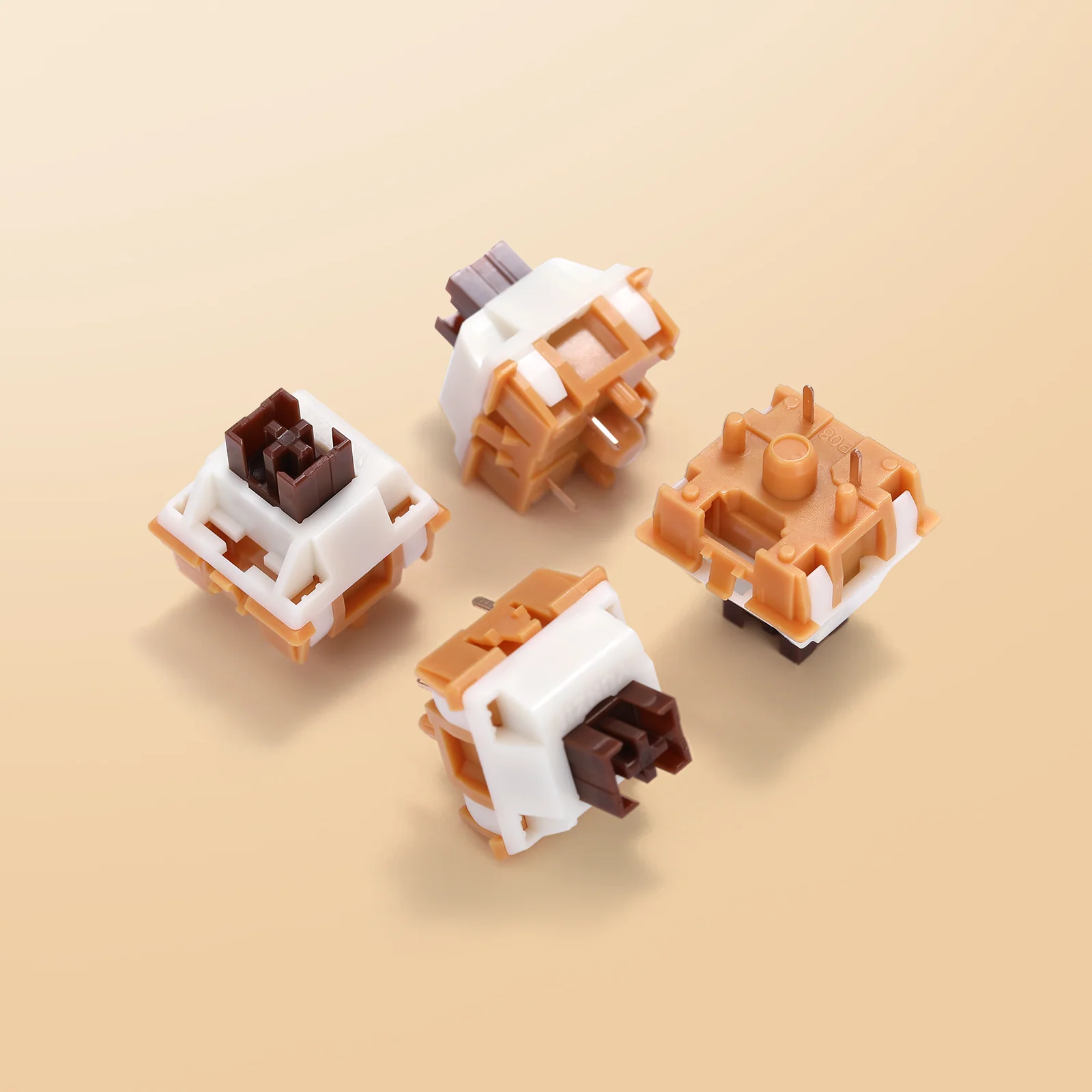 YUNZII Caramel Coffee V2 5-Pin Mute Silent Linear Mechanical Keyboard Switch - Image 8