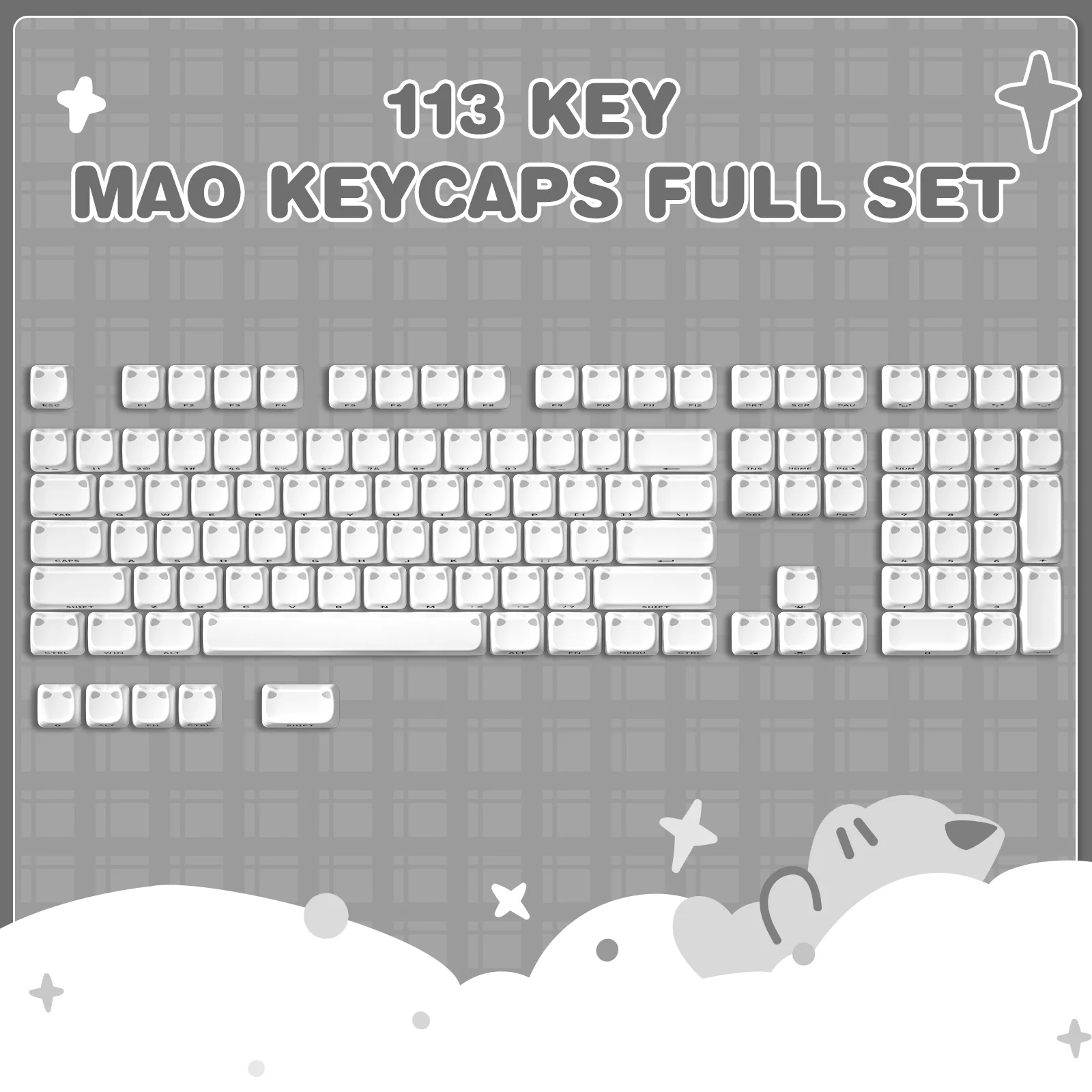 YUNZII Cat MAO Profile Keycap Set - Image 15