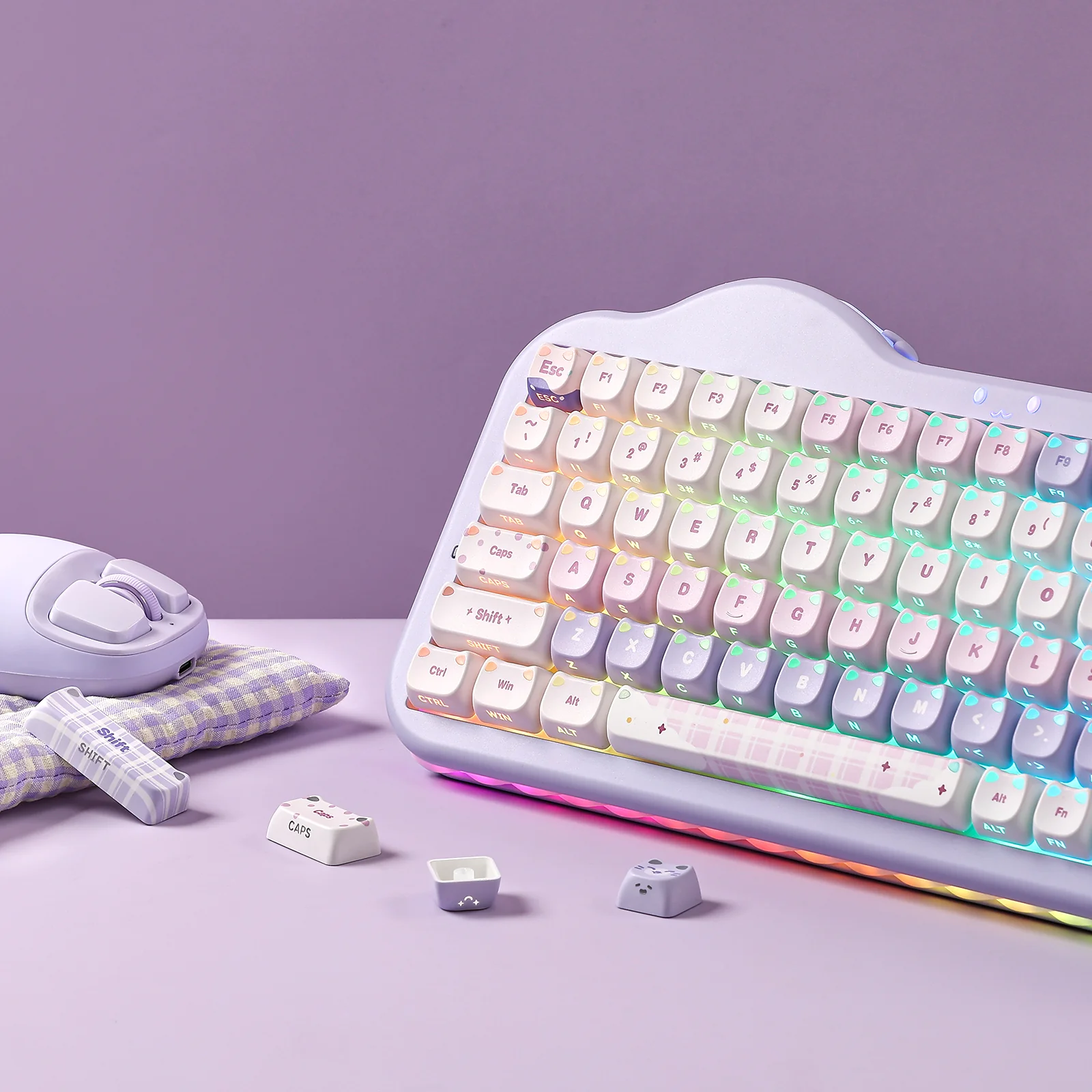 YUNZII Cat MAO Profile Keycap Set - Image 7