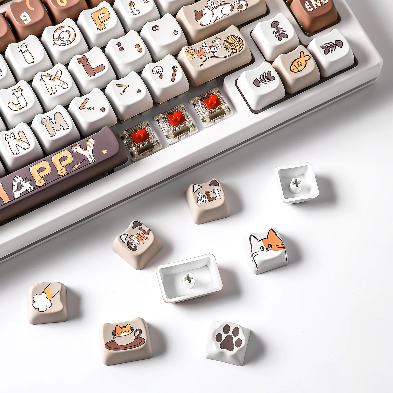 YUNZII Cats MAO Profile Keycap Set - Image 8