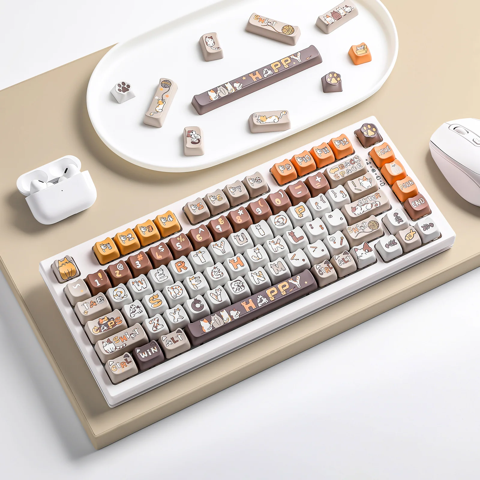 YUNZII Cats MAO Profile Keycap Set - Image 9