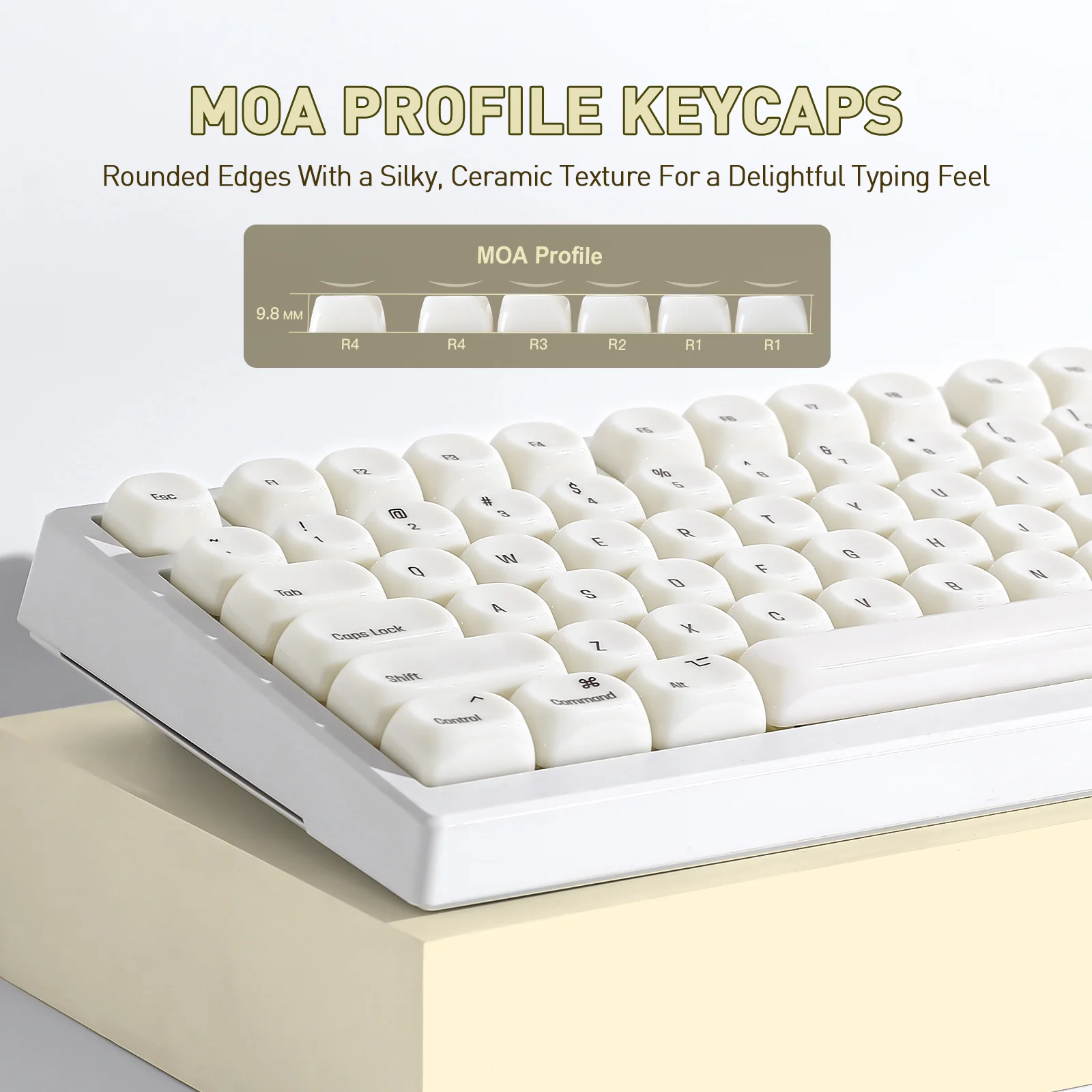 YUNZII Ceramic Jade MOA Profile Keycap Set - Image 4