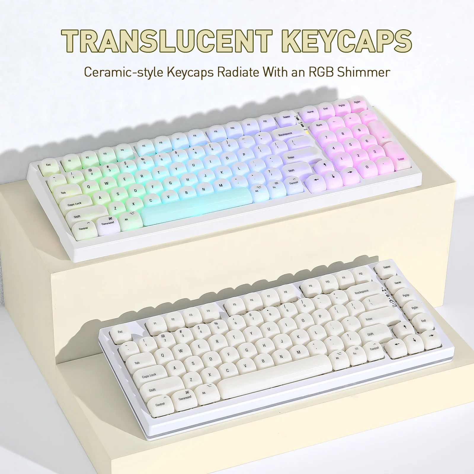 YUNZII Ceramic Jade MOA Profile Keycap Set - Image 5