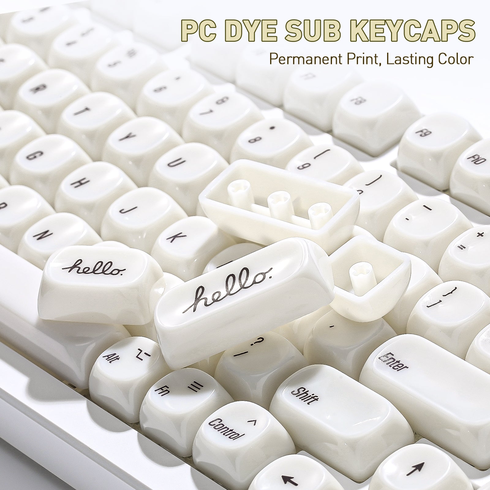 YUNZII Ceramic Jade MOA Profile Keycap Set - Image 6