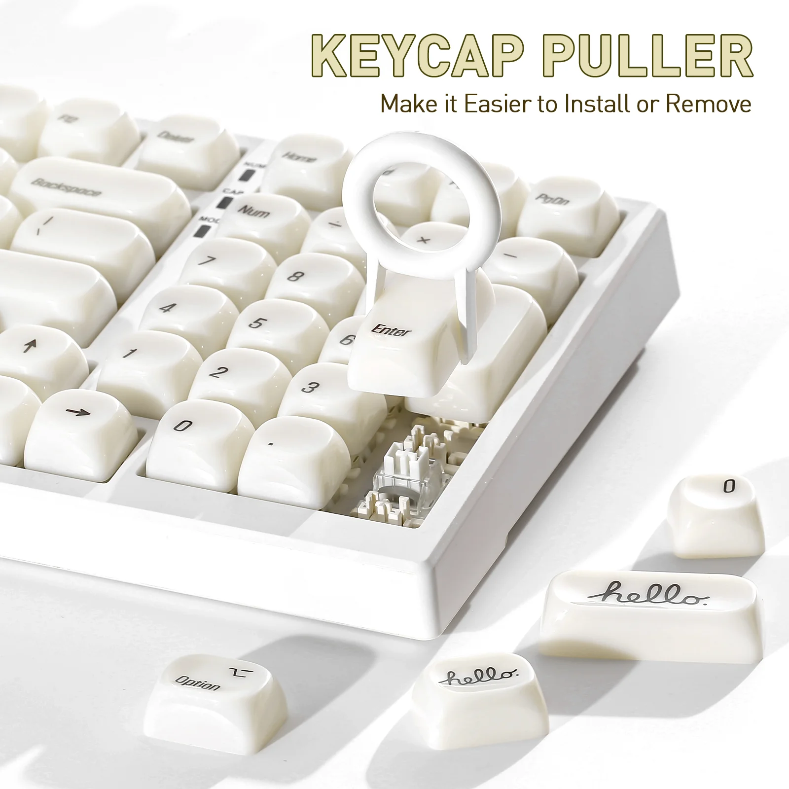 YUNZII Ceramic Jade MOA Profile Keycap Set - Image 7