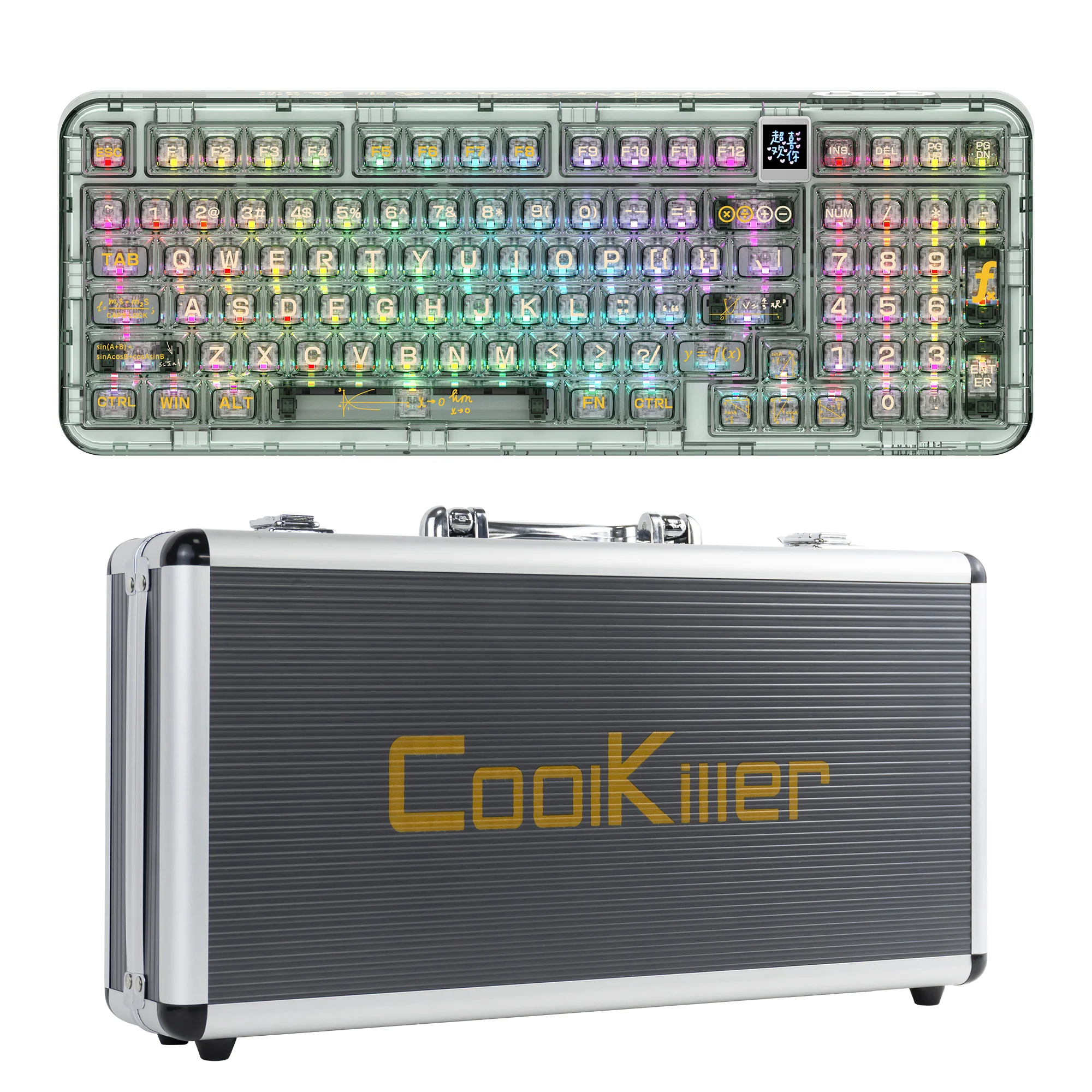 YUNZII CK98 Wireless Hot Swappable OLED Mechanical Keyboard-Math - Image 10