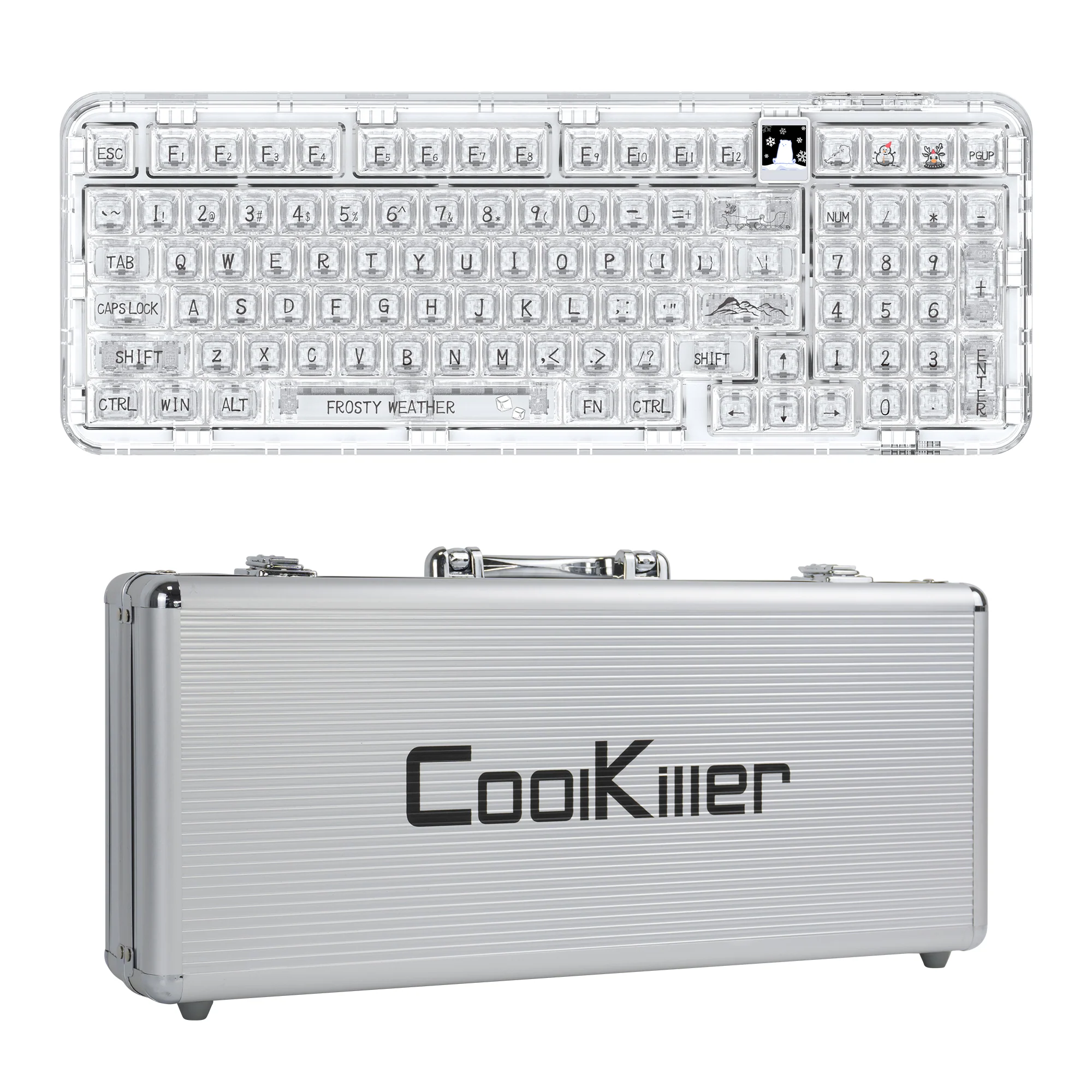 YUNZII CK98 Wireless Hot Swappable OLED Mechanical Keyboard-Math - Image 11