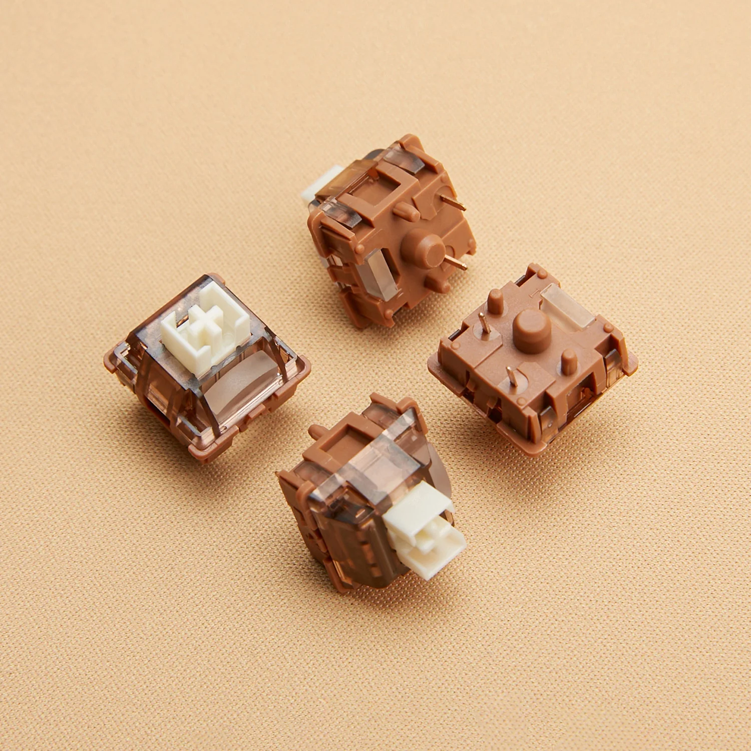 YUNZII Cocoa Cream 5-Pin Early Bottoming Mechanical Keyboard Linear Switch - Image 2