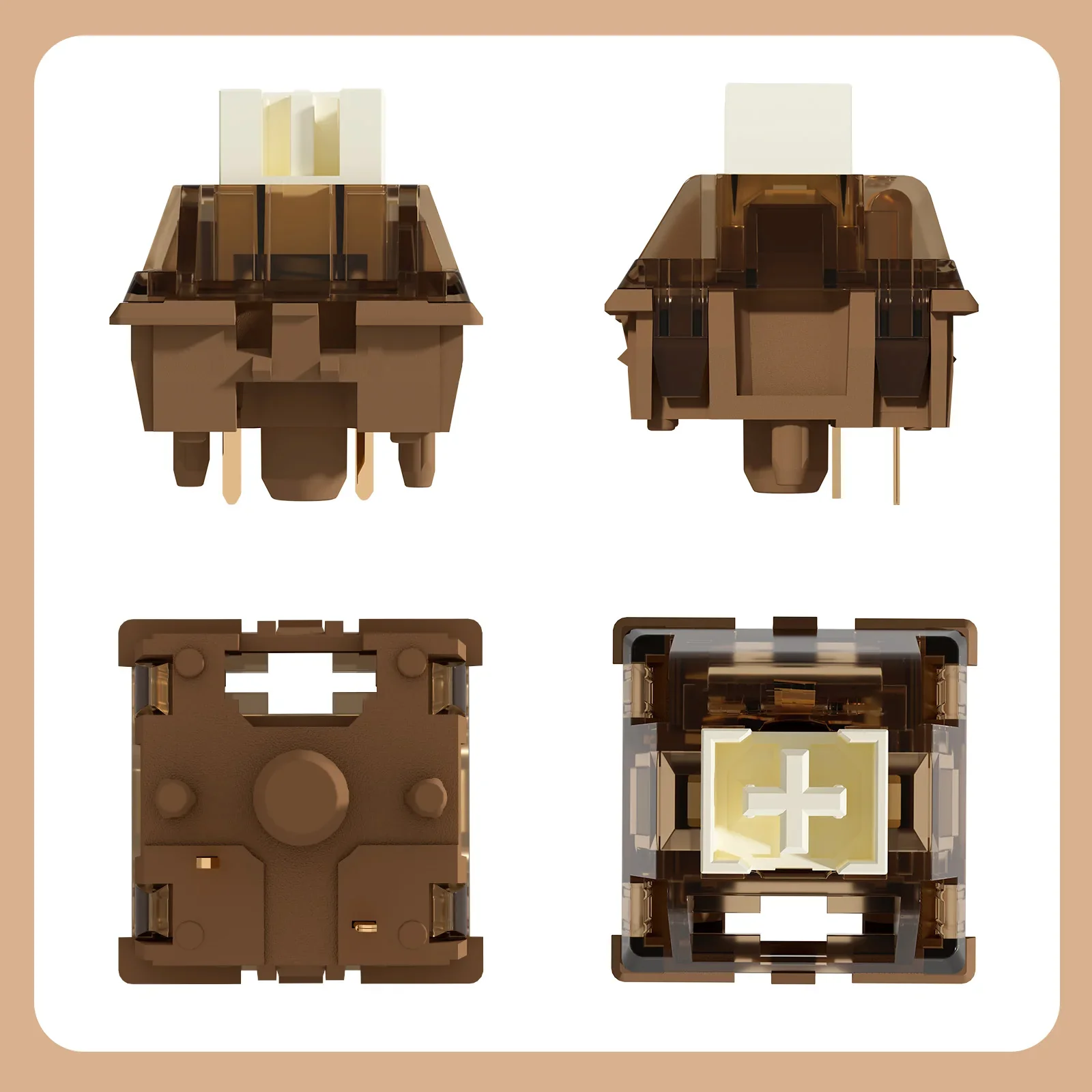 YUNZII Cocoa Cream V2 Linear Switches - Image 5