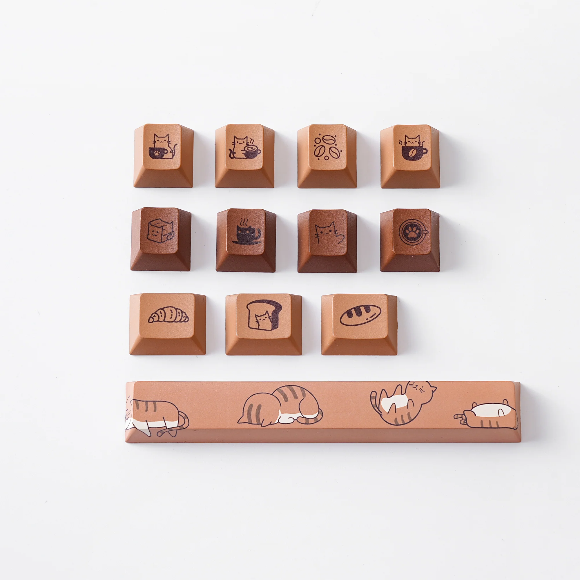 YUNZII Coffee Cat Keycap Set - Image 12