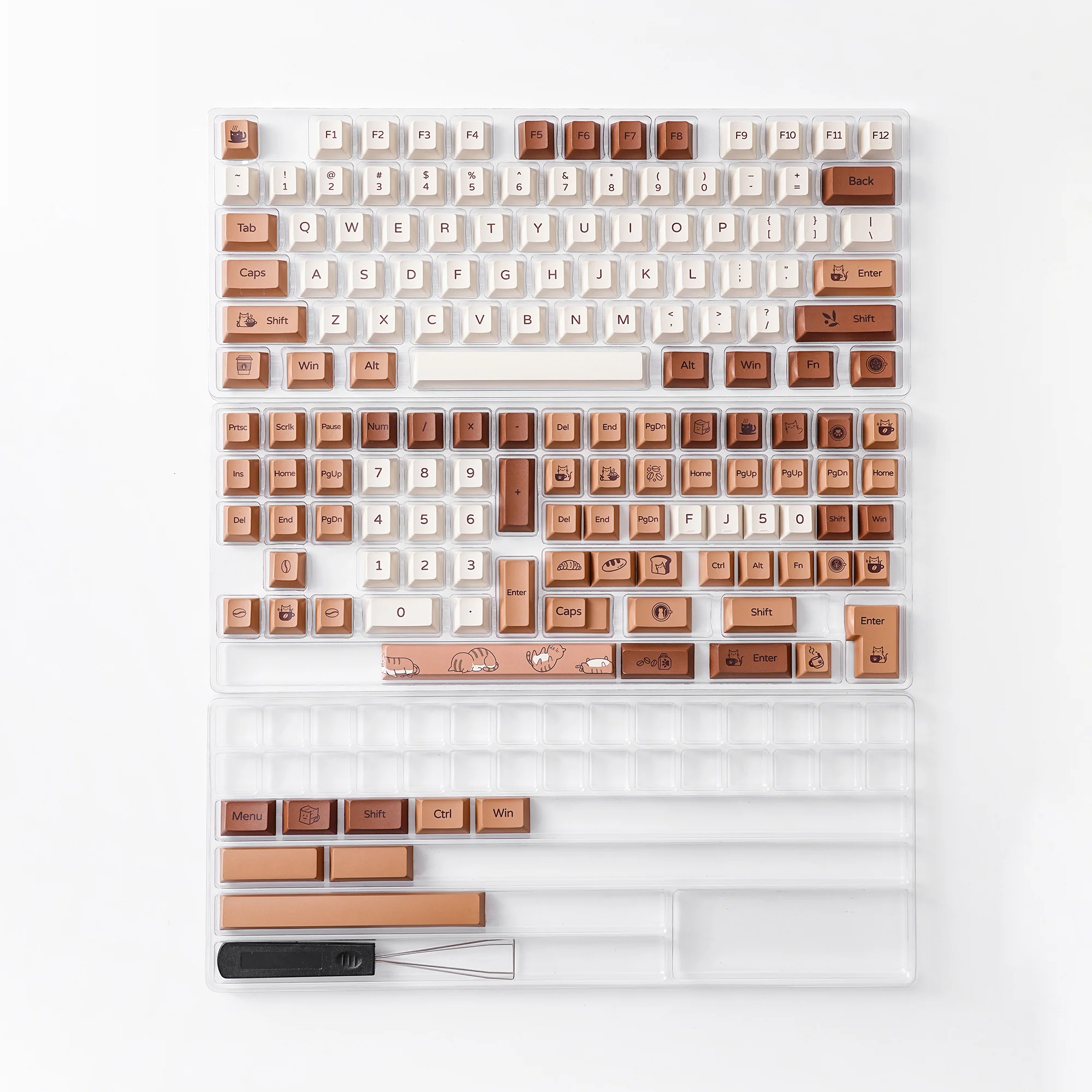 YUNZII Coffee Cat Keycap Set - Image 13