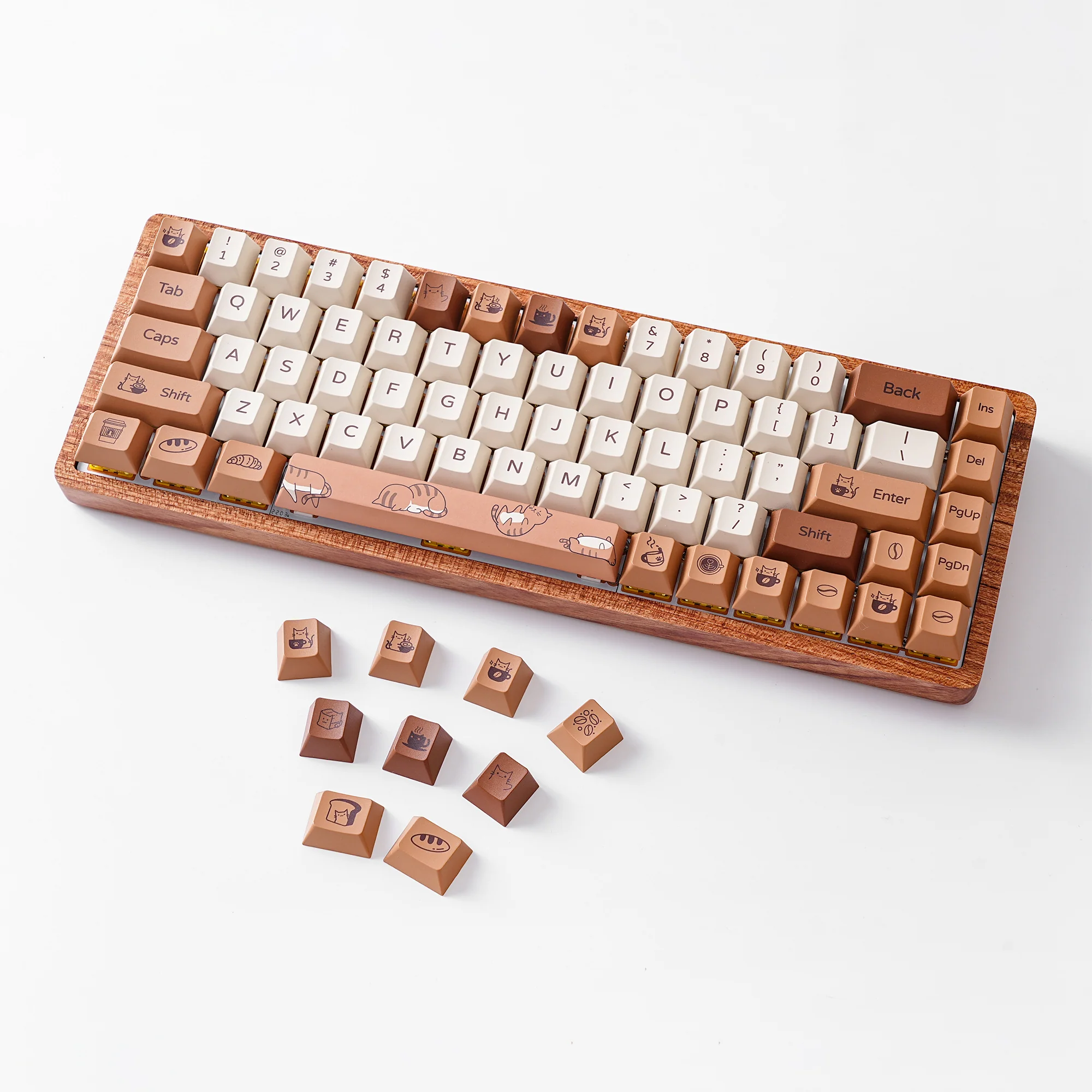 YUNZII Coffee Cat Keycap Set - Image 15