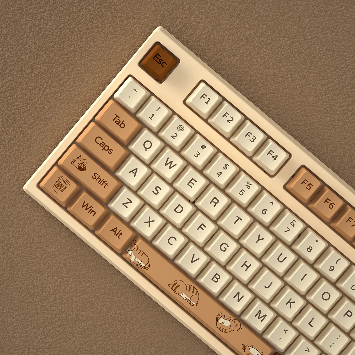 YUNZII Coffee Cat Keycap Set - Image 5