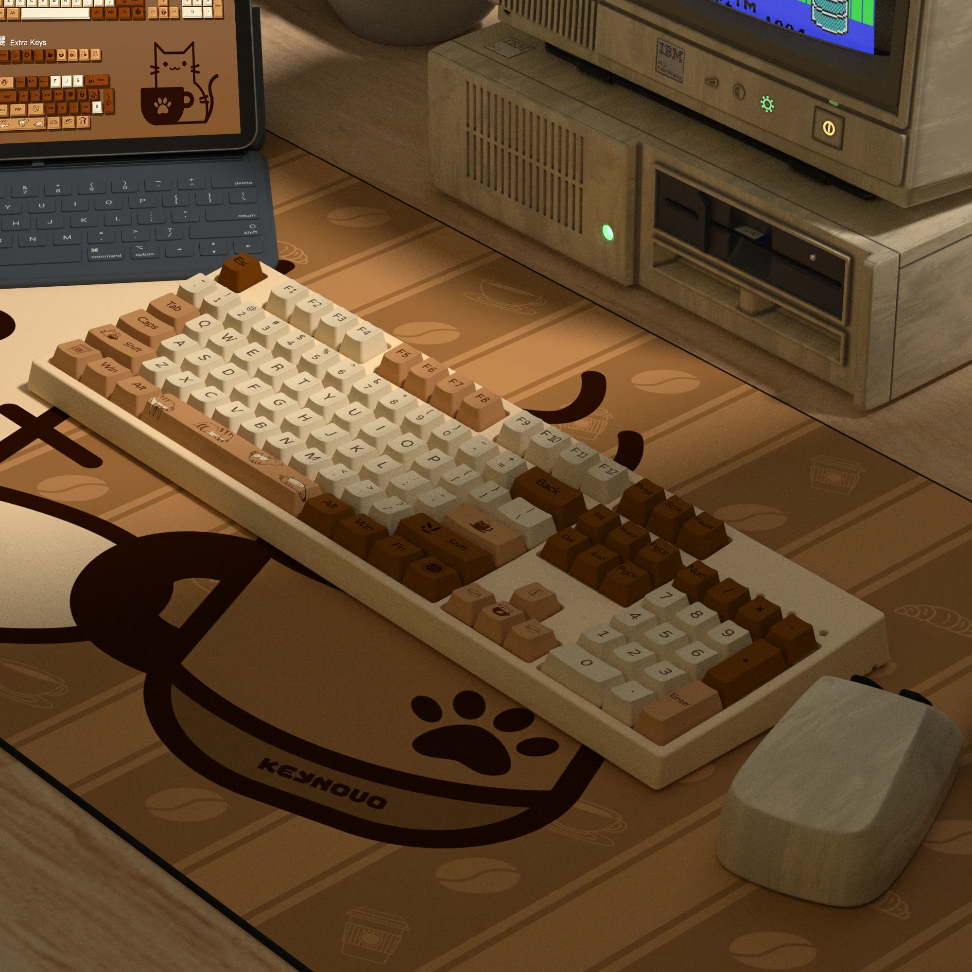 YUNZII Coffee Cat Keycap Set - Image 9