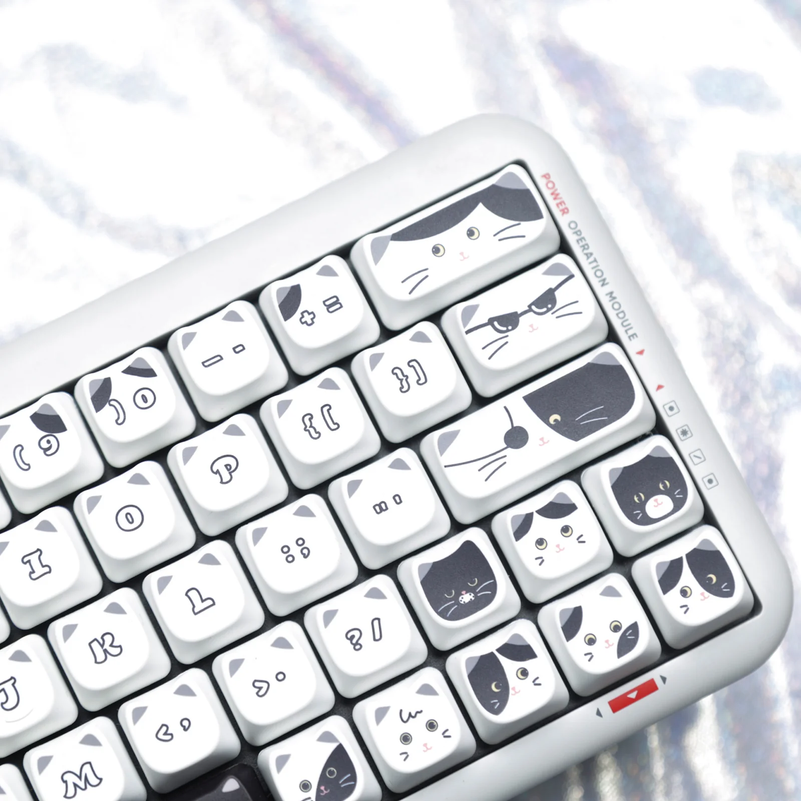 YUNZII Cow Cat MAO Profile Keycap Set - Image 5
