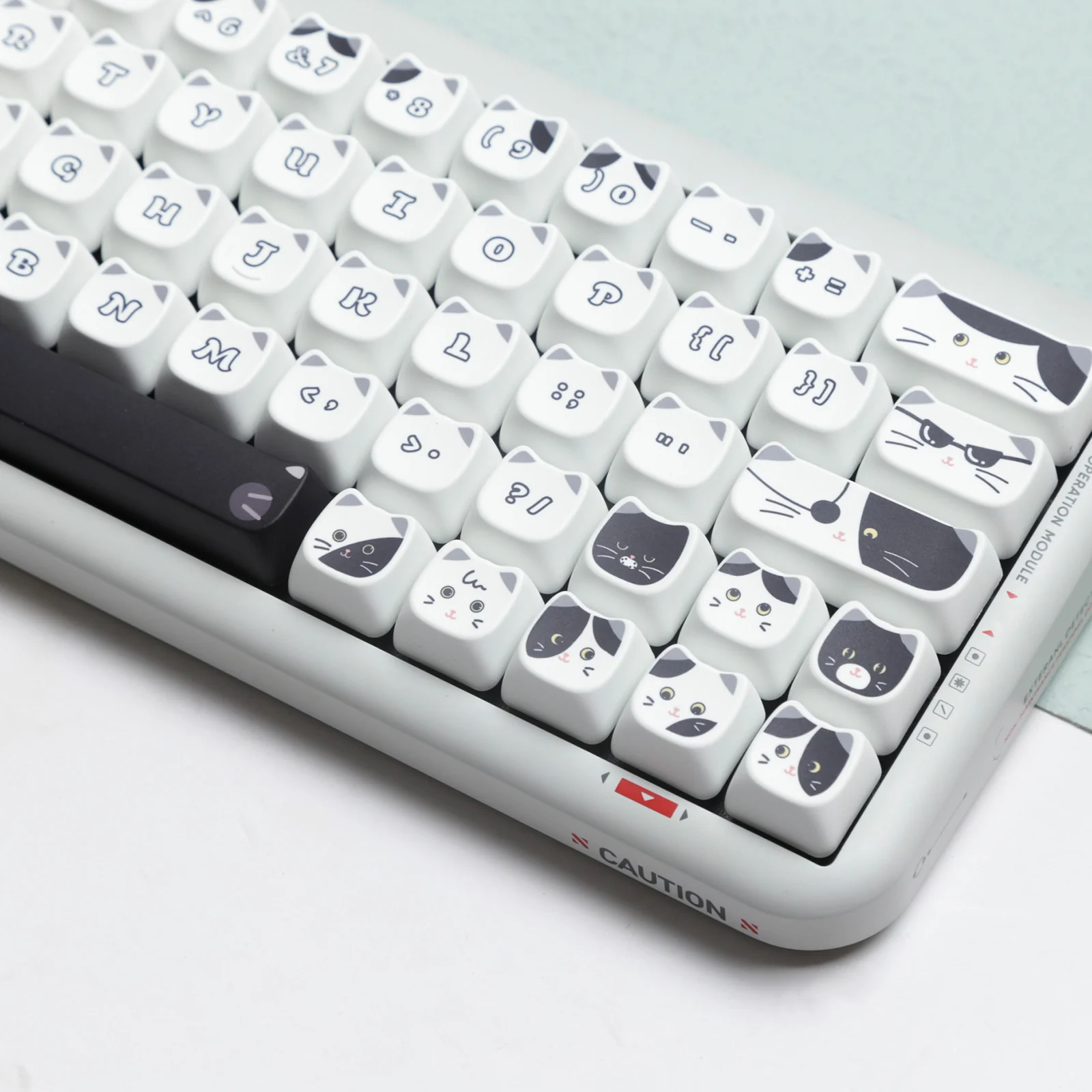 YUNZII Cow Cat MAO Profile Keycap Set - Image 6