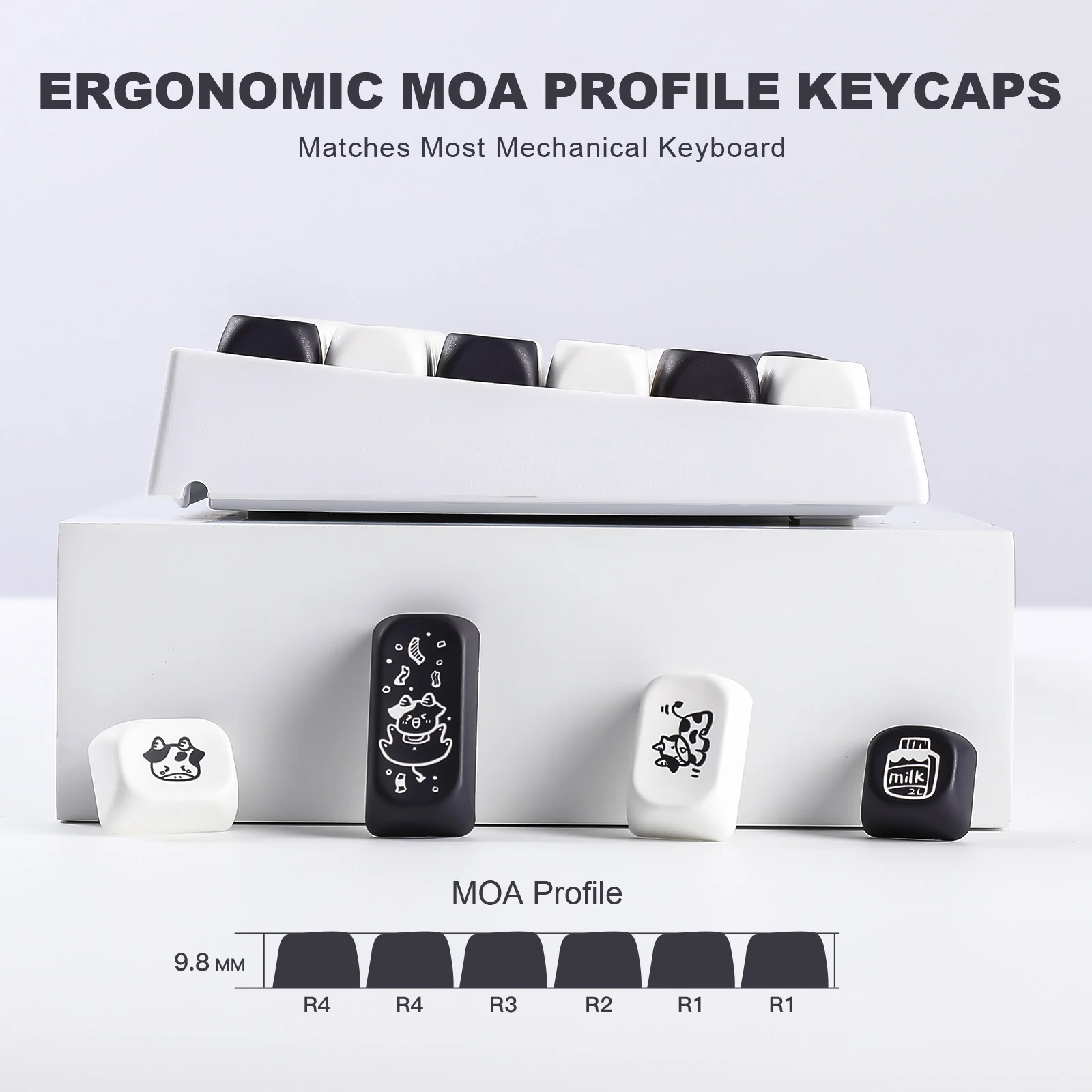 YUNZII Cow MOA Profile Keycap Set - Image 5