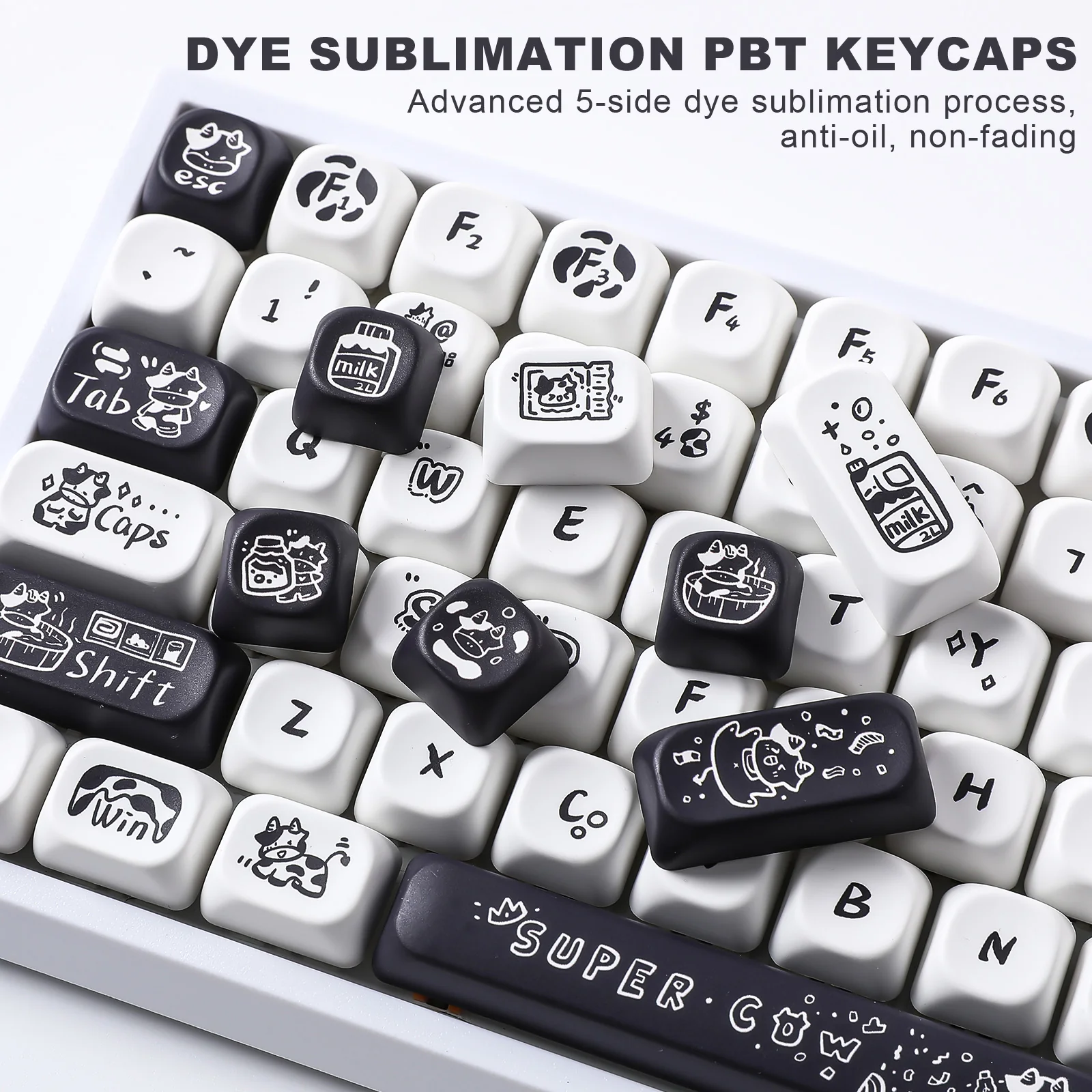 YUNZII Cow MOA Profile Keycap Set - Image 6