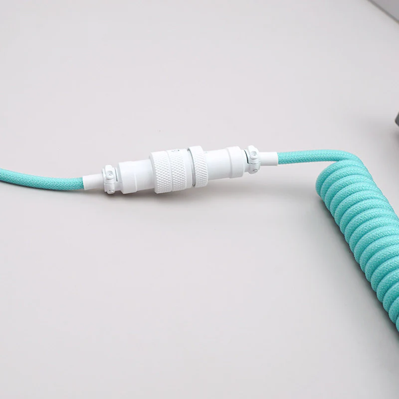 YUNZII Custom Coiled Aviator USB Cable -Tiffany Blue - Image 2