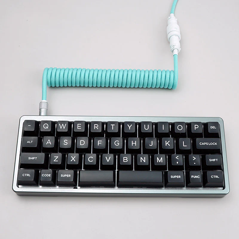YUNZII Custom Coiled Aviator USB Cable -Tiffany Blue - Image 4