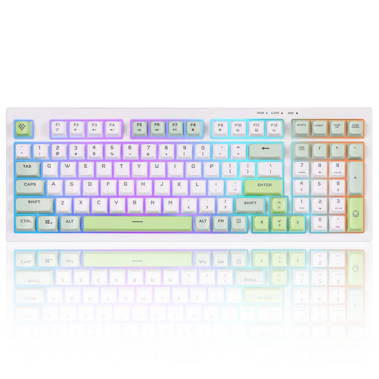 YUNZII D98 Black Wired RGB Membrane Keyboard - Image 14