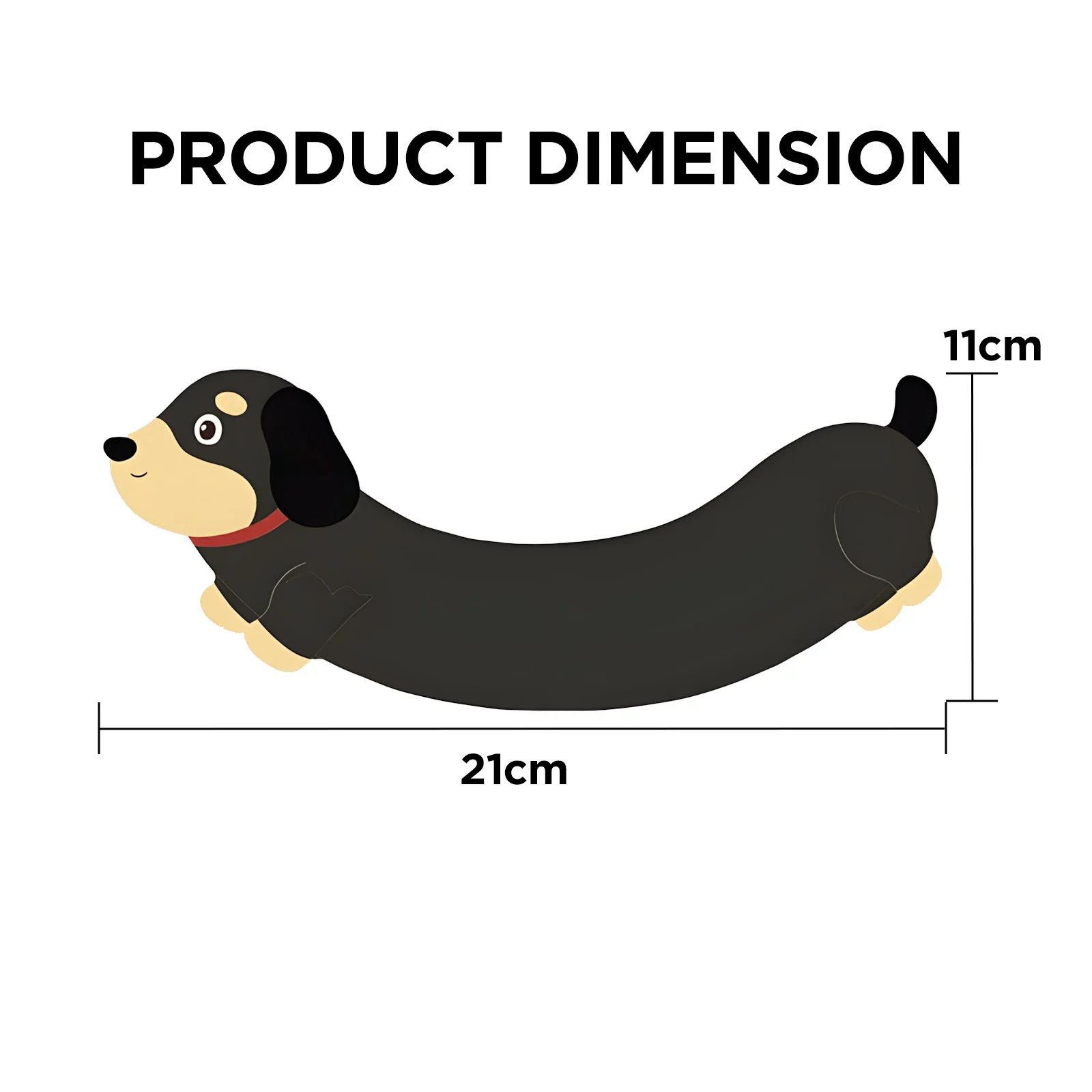 YUNZII Dachshund Palm Rest - Image 3