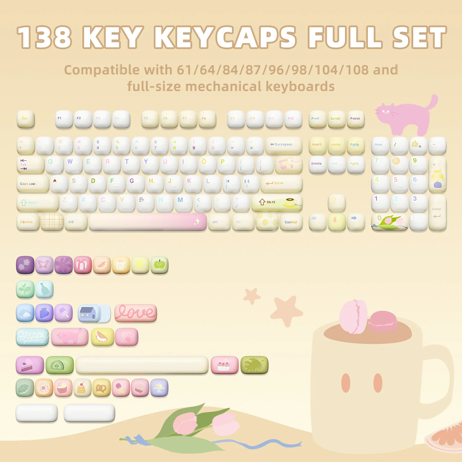 YUNZII Doodle MOG Profile Keycap Set - Image 3