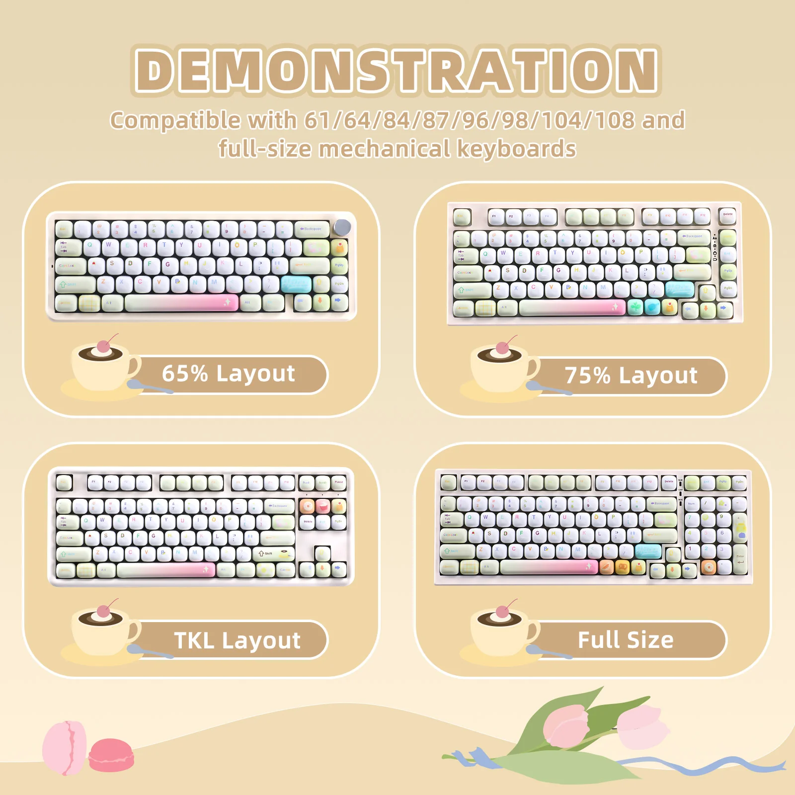 YUNZII Doodle MOG Profile Keycap Set - Image 5