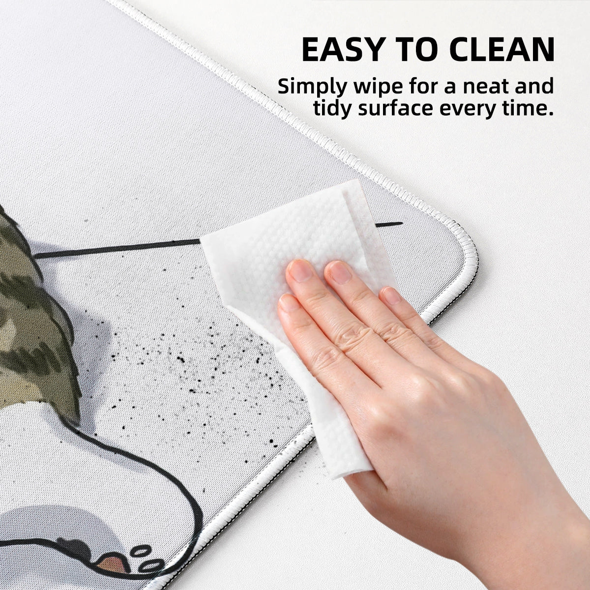 YUNZII Drunk Cat Mouse Pad Desk Mat - Image 5