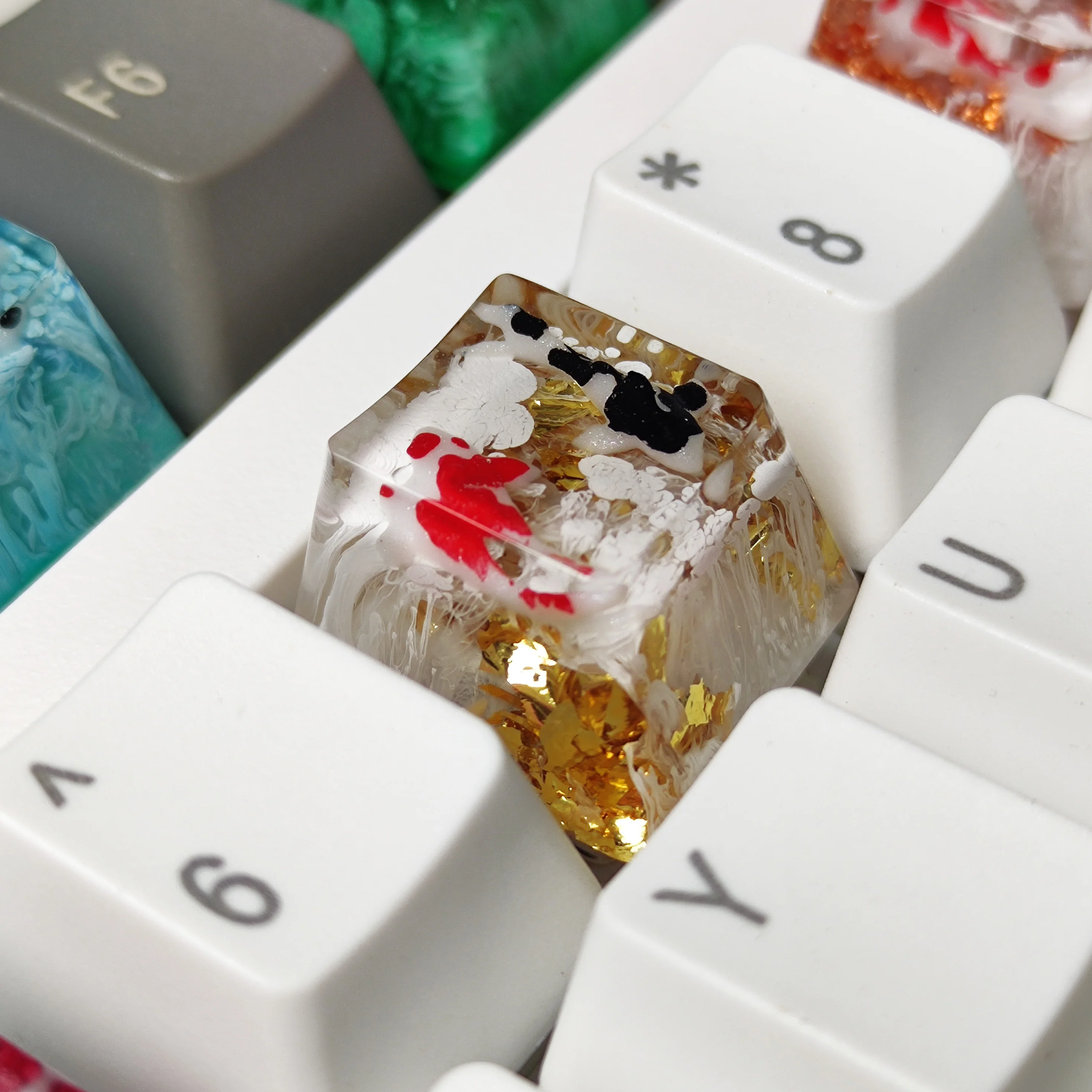 YUNZII Koi Fish Resin Artisan Keycaps - Image 4