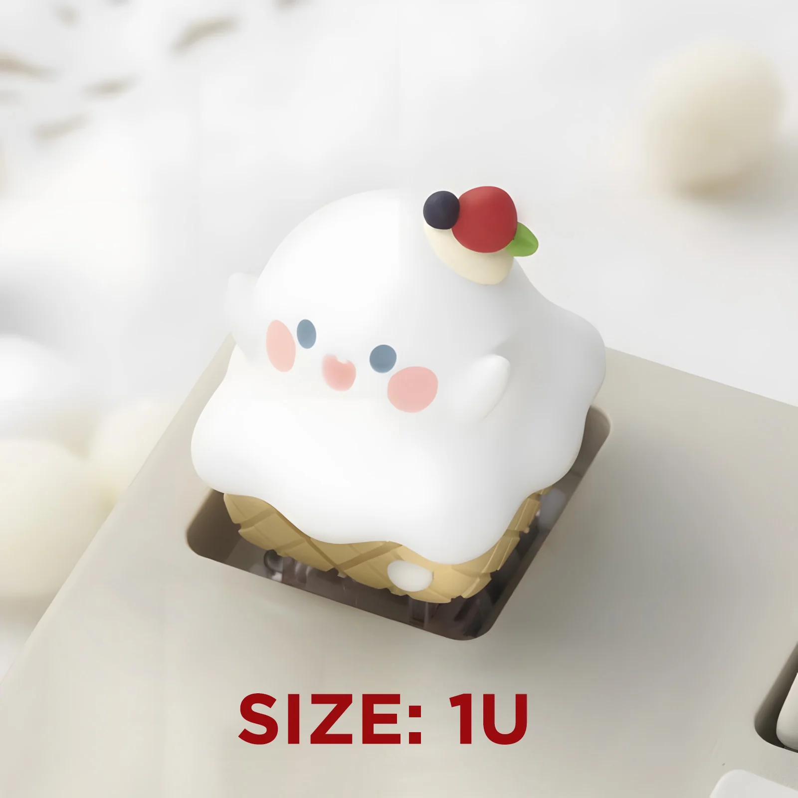 YUNZII Ghost Ice Cream Handmade Artisan Keycap - Image 2