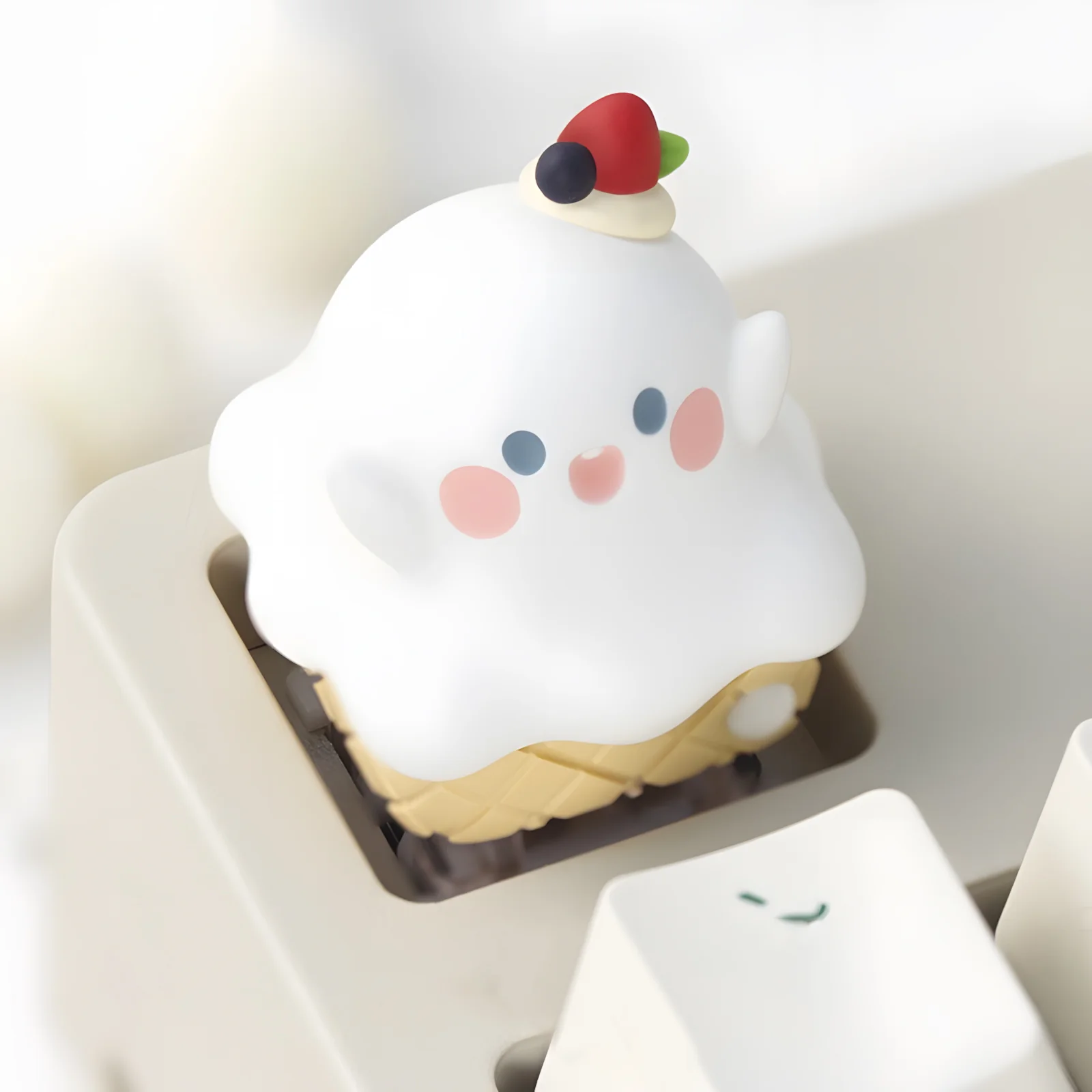 YUNZII Ghost Ice Cream Handmade Artisan Keycap - Image 5