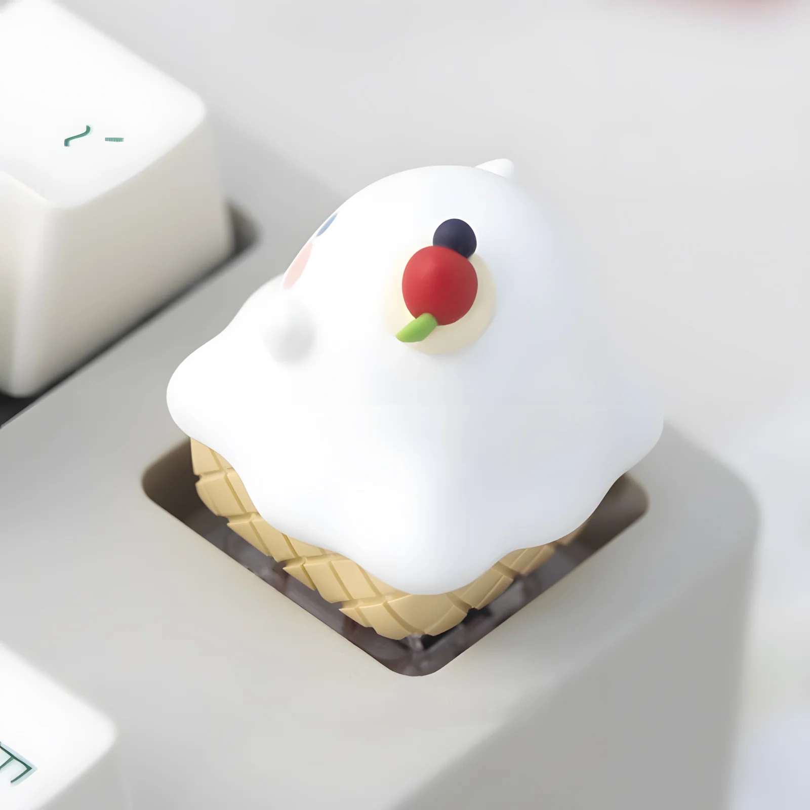 YUNZII Ghost Ice Cream Handmade Artisan Keycap - Image 6