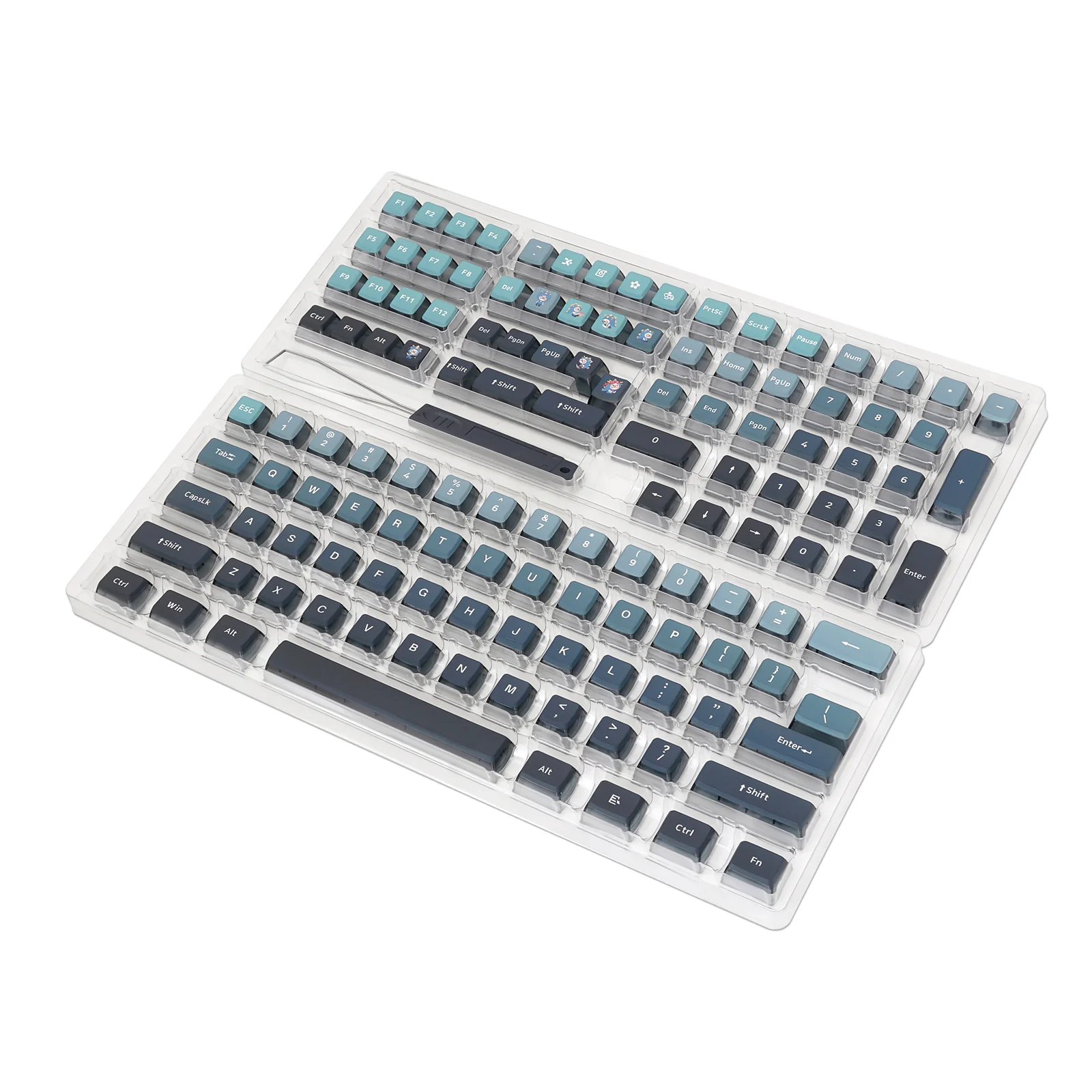 YUNZII Gradient Blue Keycap Set - Image 10