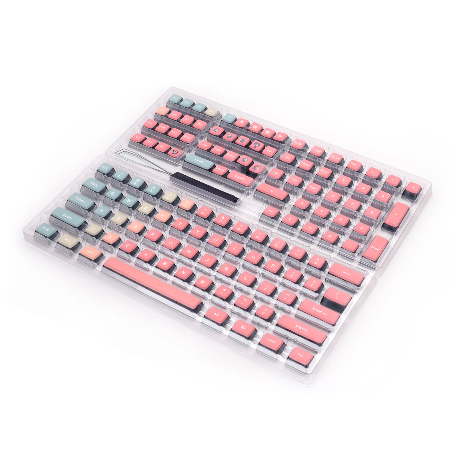 YUNZII Gradient Pink Keycap Set - Image 11