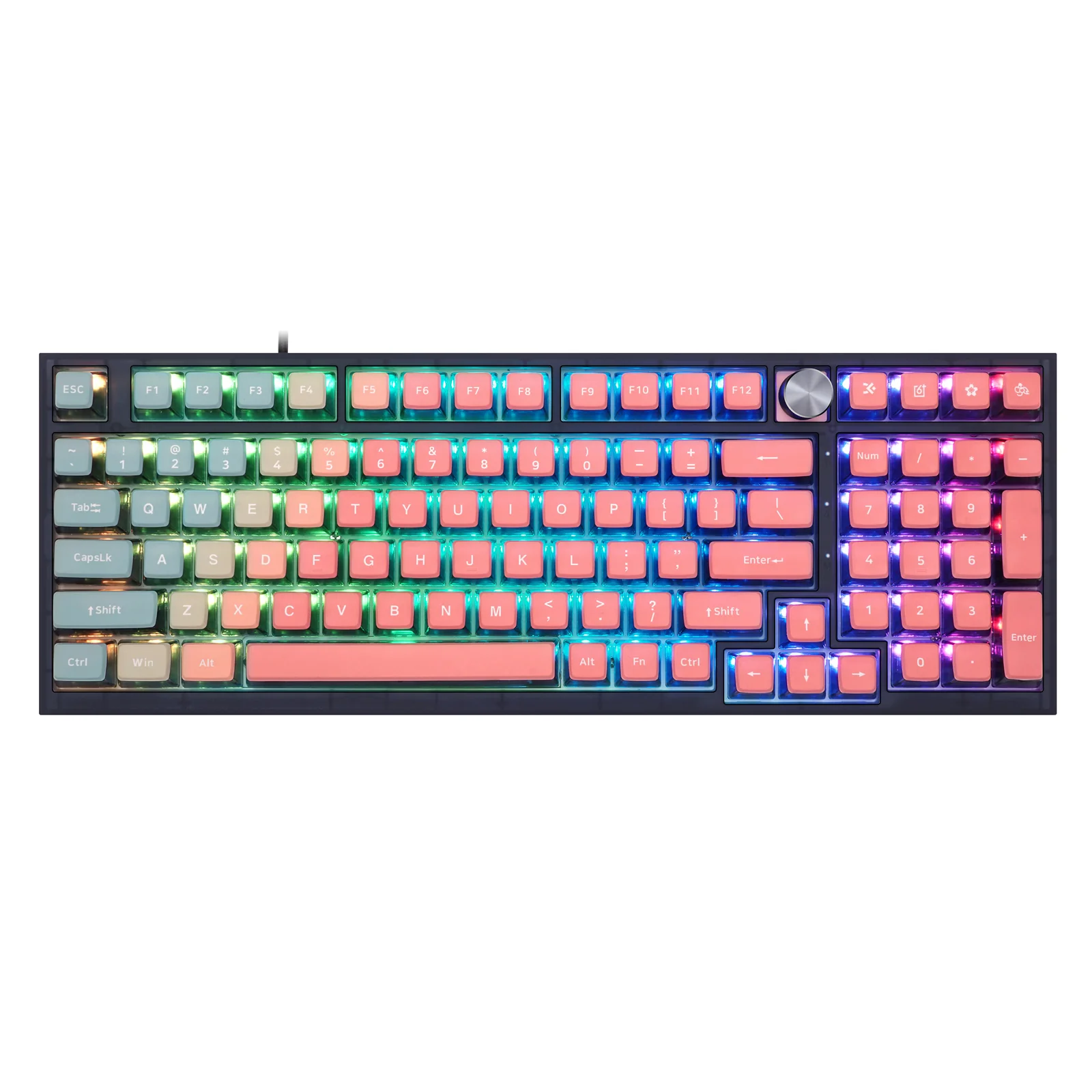 YUNZII Gradient Pink Keycap Set - Image 2