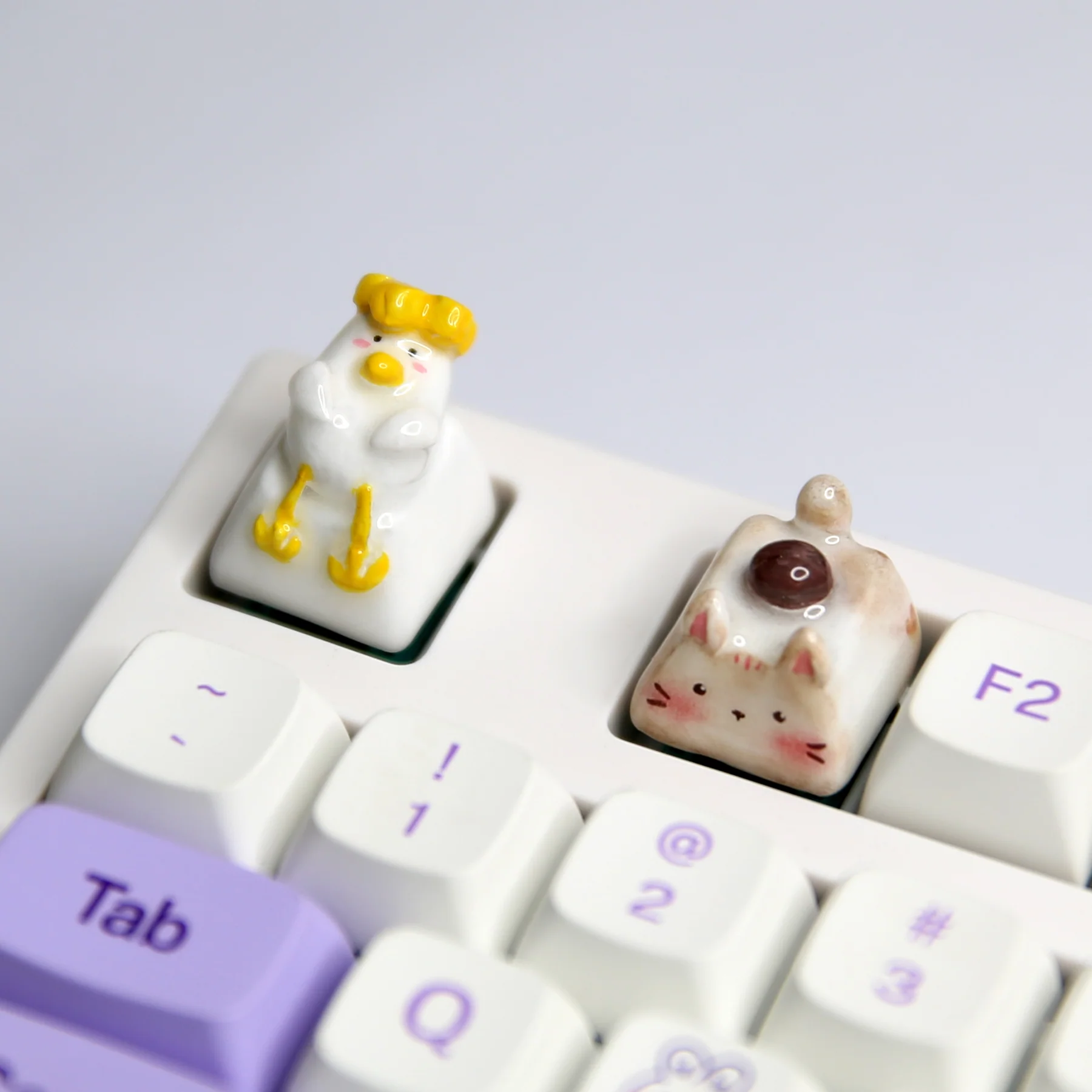 YUNZII Handmade Artisan Clay Keycaps - Duck - Image 7