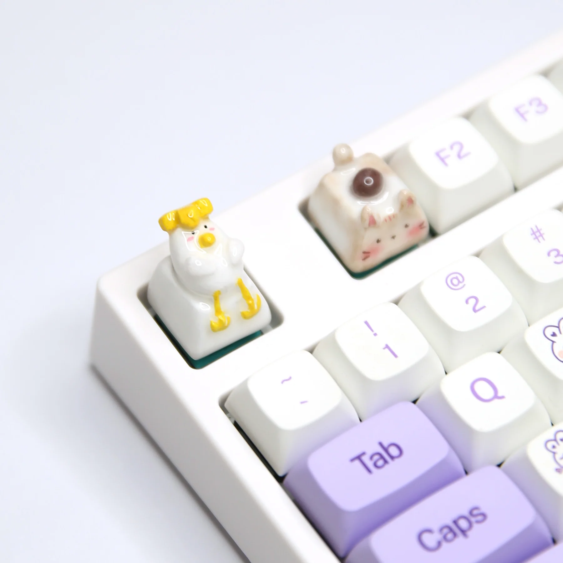YUNZII Handmade Artisan Clay Keycaps - Duck - Image 8